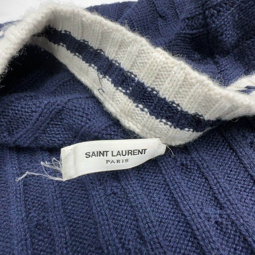 Saint Laurent Paris Saint Laurent Striped V-Neck Cardigan Size XS Size XS / US 0-2 / IT 36-38 - 3 Thumbnail