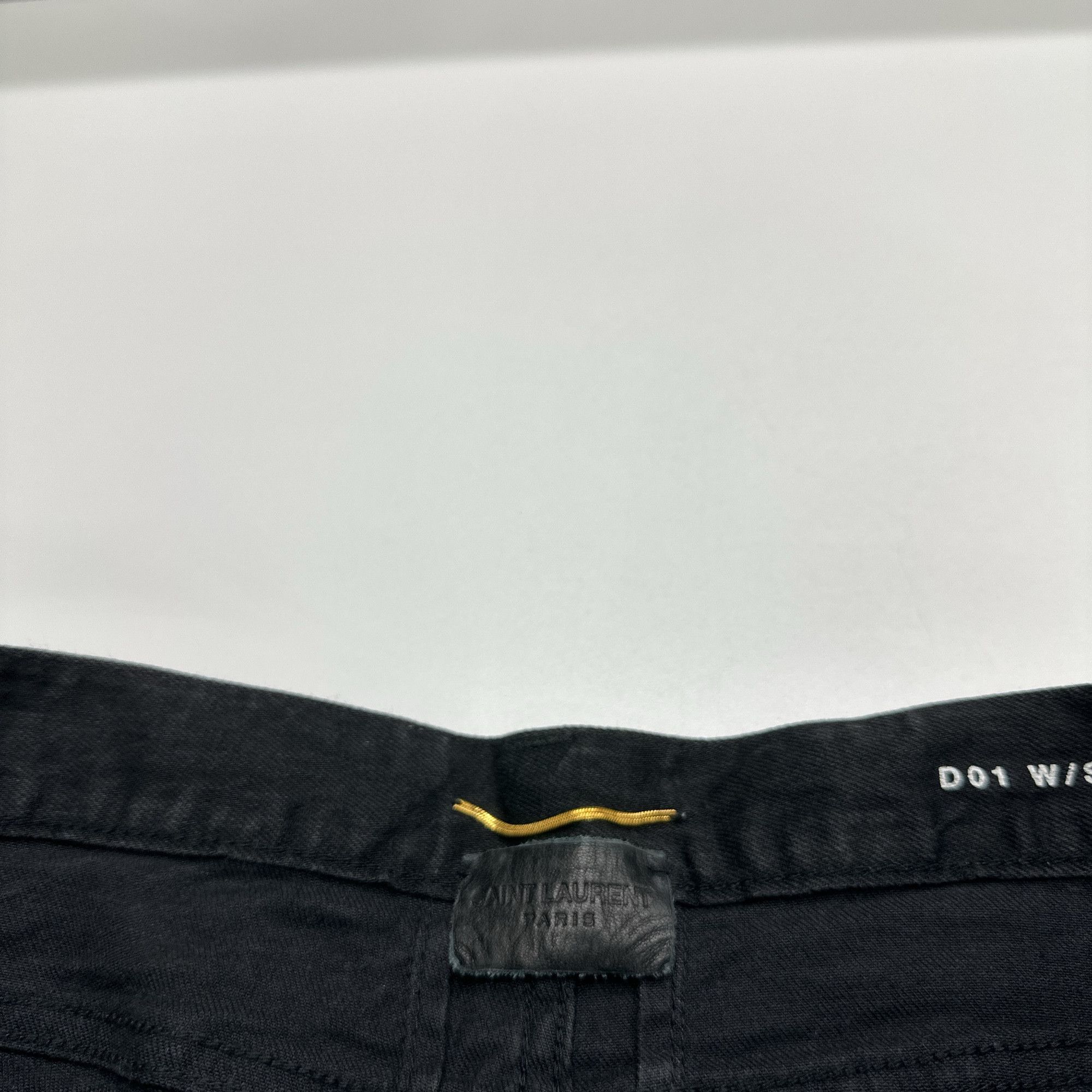 Saint Laurent Paris Saint Laurent Distressed Black Denim Jeans Size 28 Size US 28 / EU 44 - 3 Thumbnail