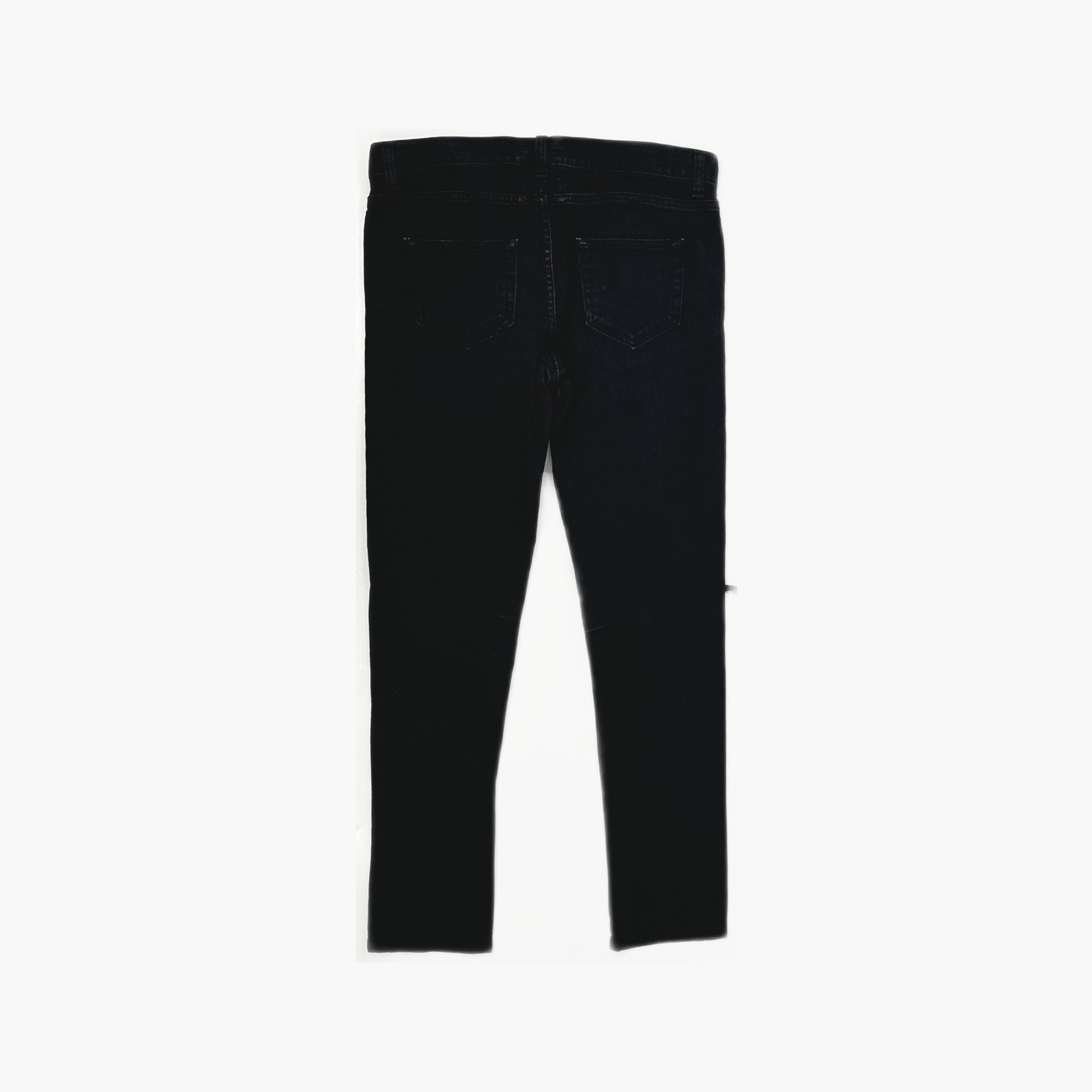 Saint Laurent Paris Saint Laurent Distressed Black Denim Jeans Size 28 Size US 28 / EU 44 - 2 Thumbnail