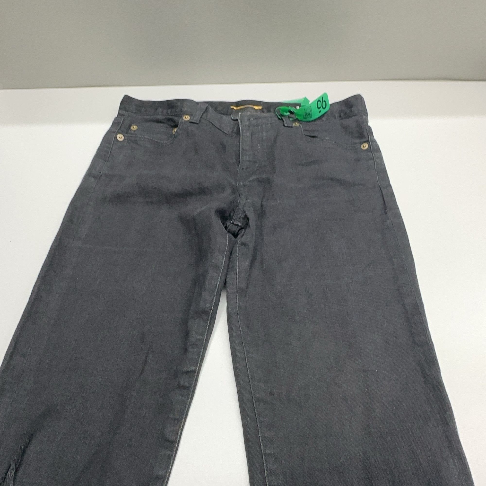 Saint Laurent Paris Saint Laurent Distressed Black Denim Jeans Size 28 Size US 28 / EU 44 - 8 Thumbnail