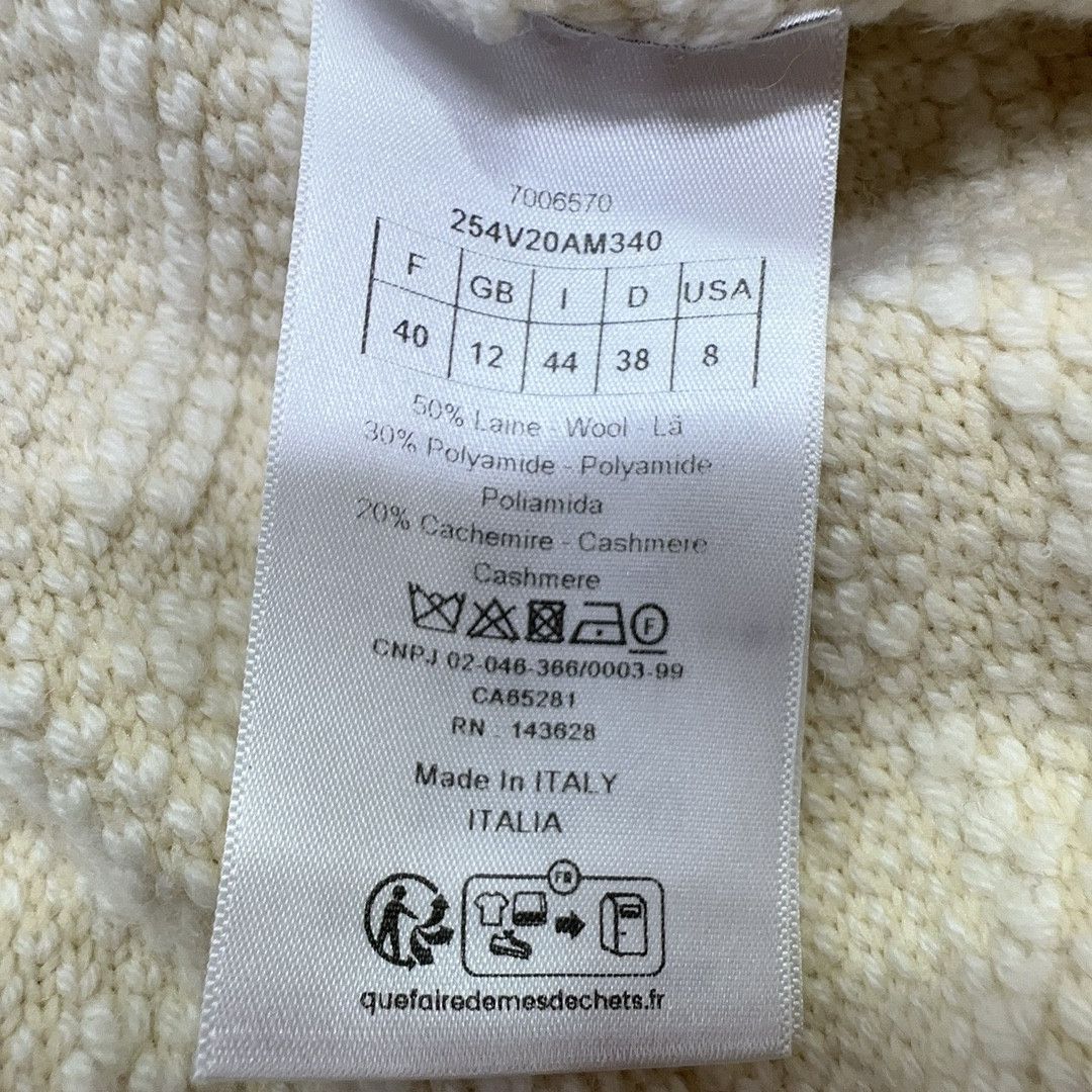 Dior Dior Cannage Pattern Knit Zip Up Sweater Size 40 Size M / US 6-8 / IT 42-44 - 4 Thumbnail