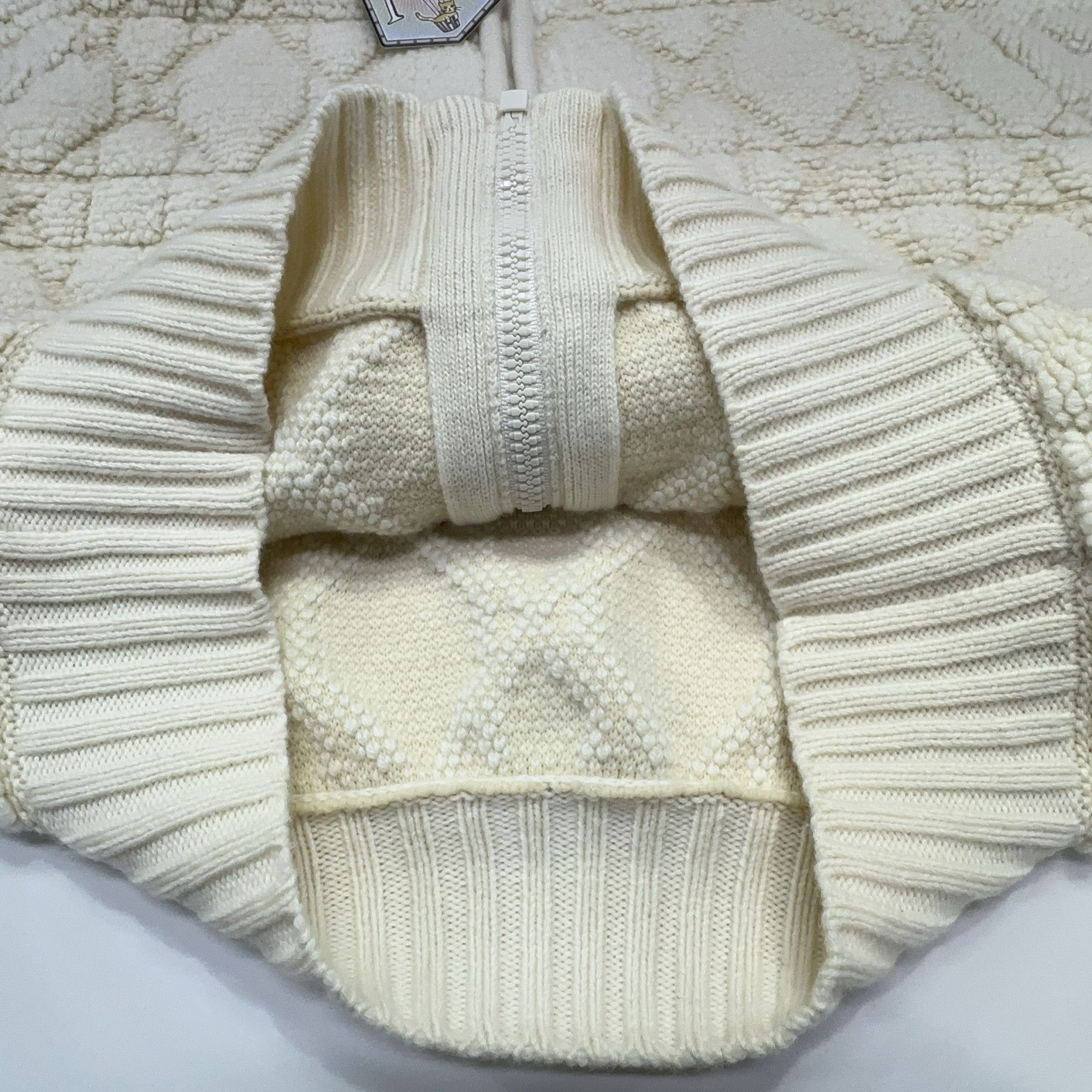 Dior Dior Cannage Pattern Knit Zip Up Sweater Size 40 Size M / US 6-8 / IT 42-44 - 6 Thumbnail