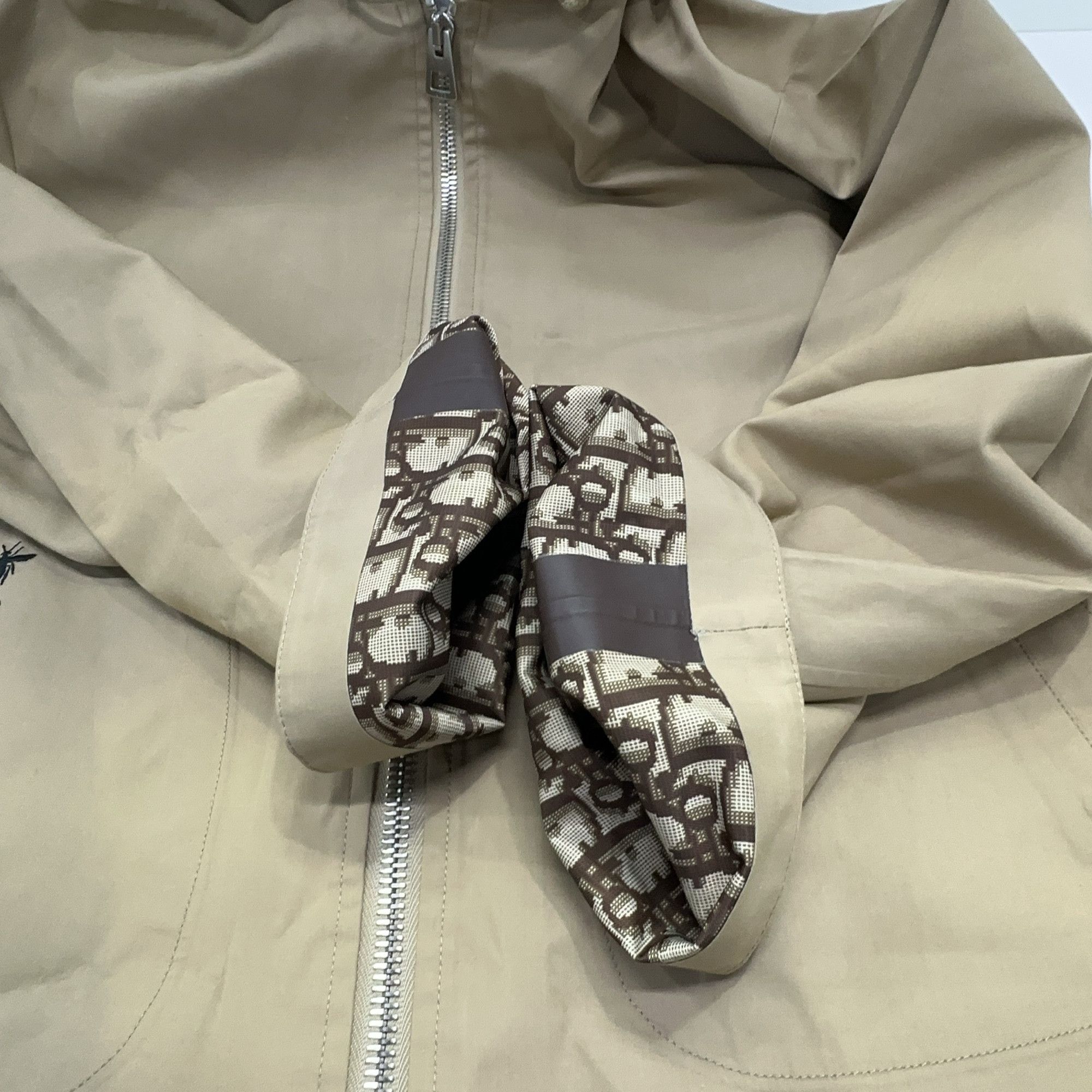 Dior Dior Oblique Monogram Lining Hooded Jacket Size XS Size XS / US 0-2 / IT 36-38 - 8 Thumbnail