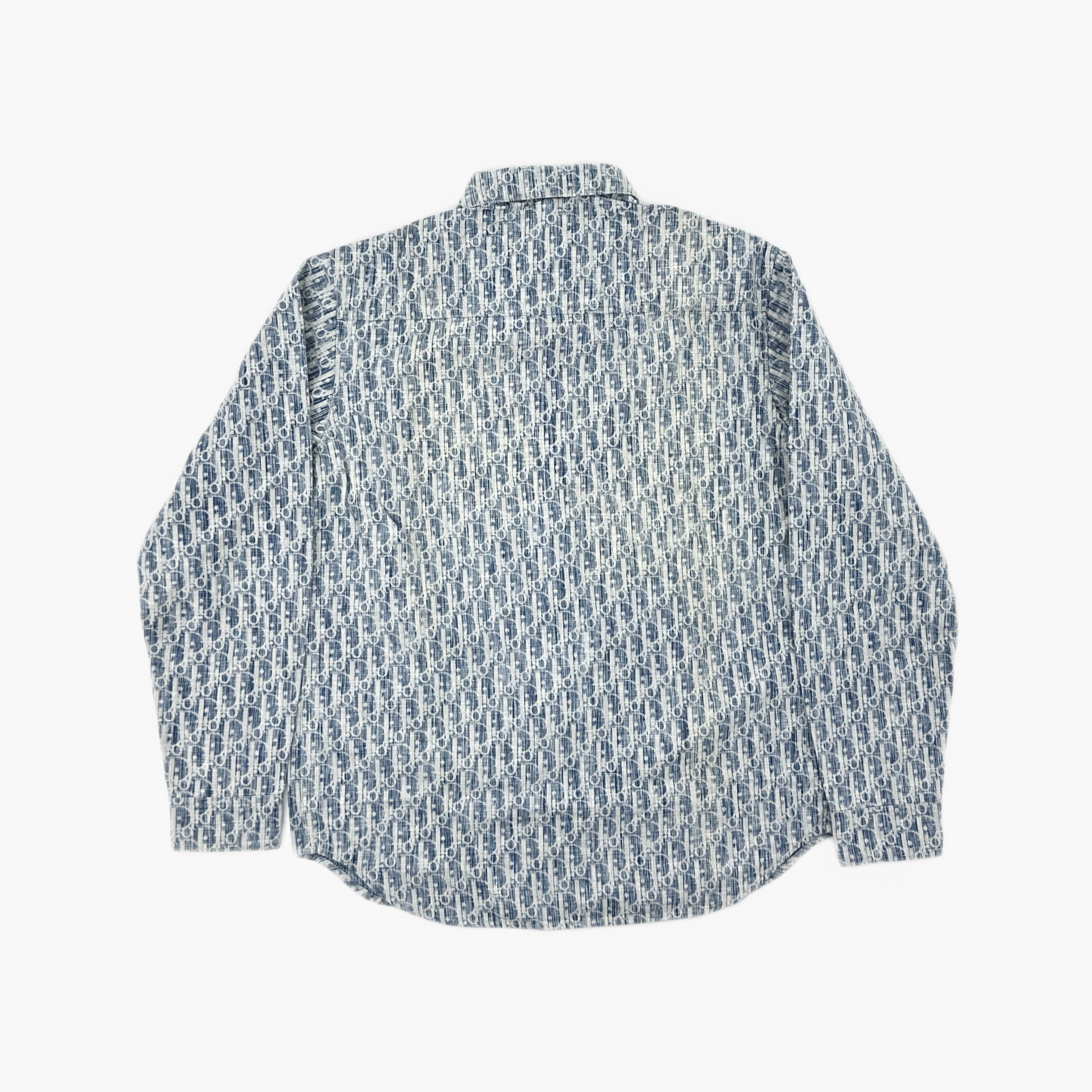 Dior Dior Oblique Kasuri Shirt Size 39 Size US M / EU 48-50 / 2 - 2 Thumbnail