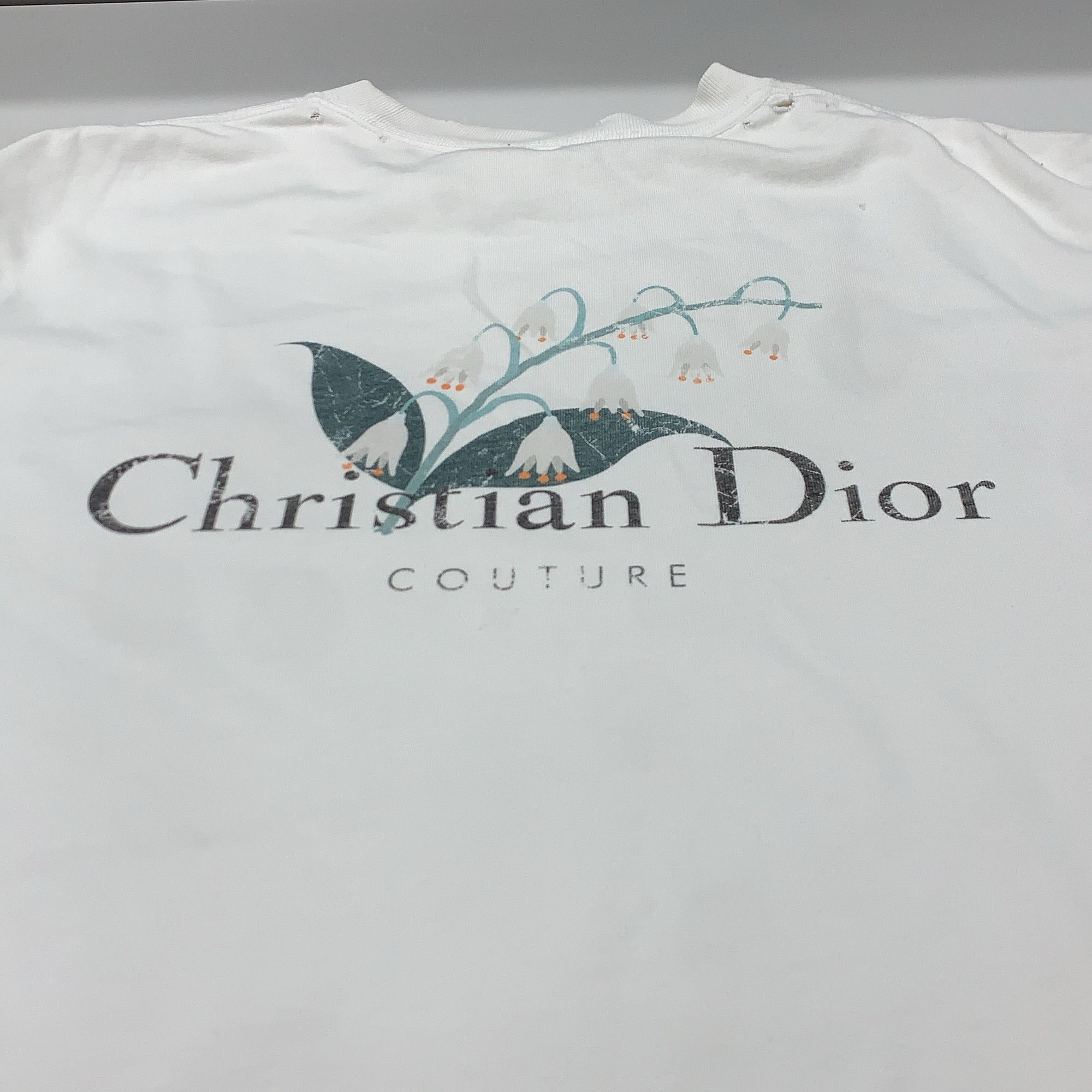 Dior Dior Christian Dior Couture Lily Print T-Shirt Size M Size US M / EU 48-50 / 2 - 8 Thumbnail