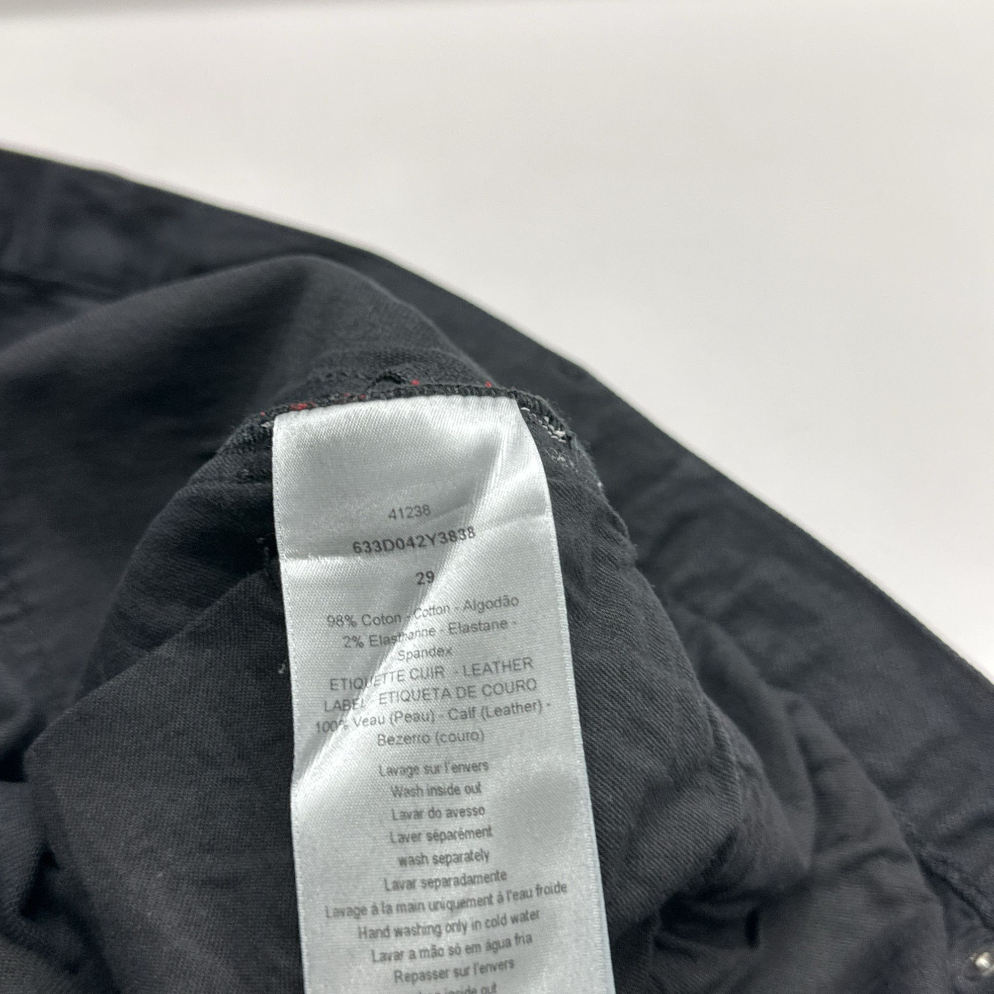 Dior Dior Black Denim Jeans Size 29 Size US 29 - 4 Thumbnail