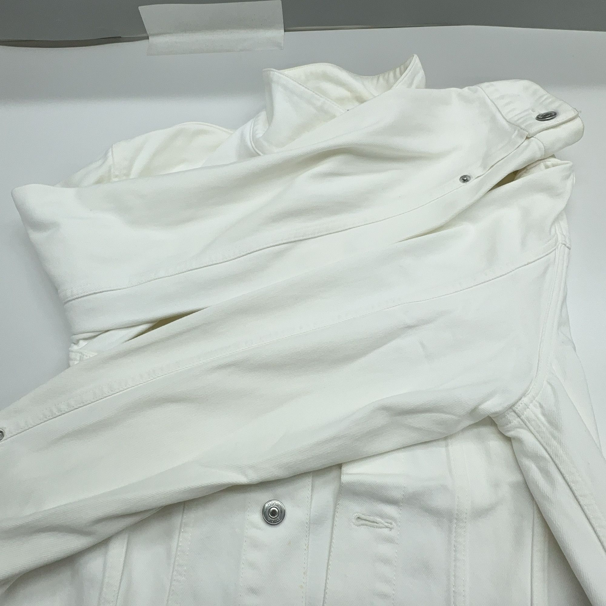 Dior Dior Logo Back Denim Jacket White Size 54 Size US L / EU 52-54 / 3 - 7 Thumbnail