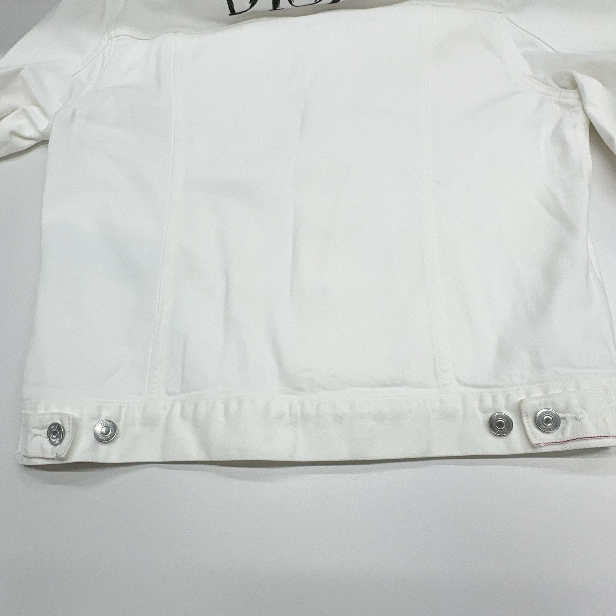 Dior Dior Logo Back Denim Jacket White Size 54 Size US L / EU 52-54 / 3 - 14 Thumbnail