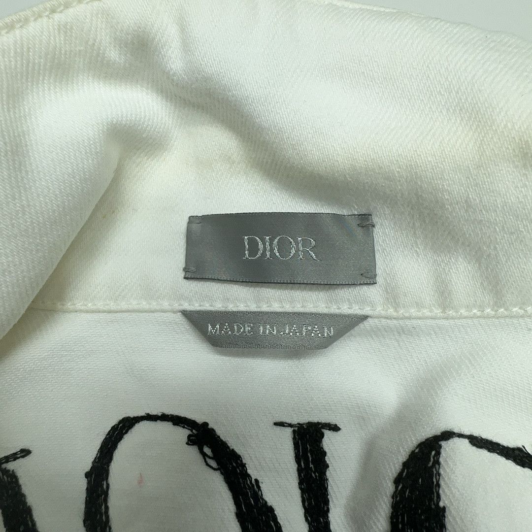Dior Dior Logo Back Denim Jacket White Size 54 Size US L / EU 52-54 / 3 - 4 Thumbnail