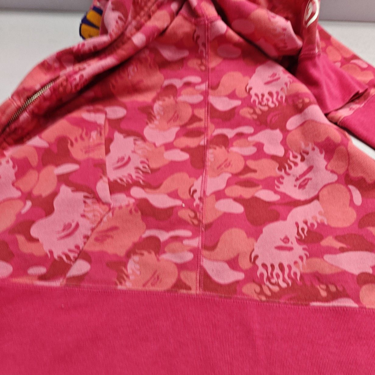 Bape A Bathing Ape Pink Camo Shark Full Zip Hoodie Size L Size US L / EU 52-54 / 3 - 13 Thumbnail