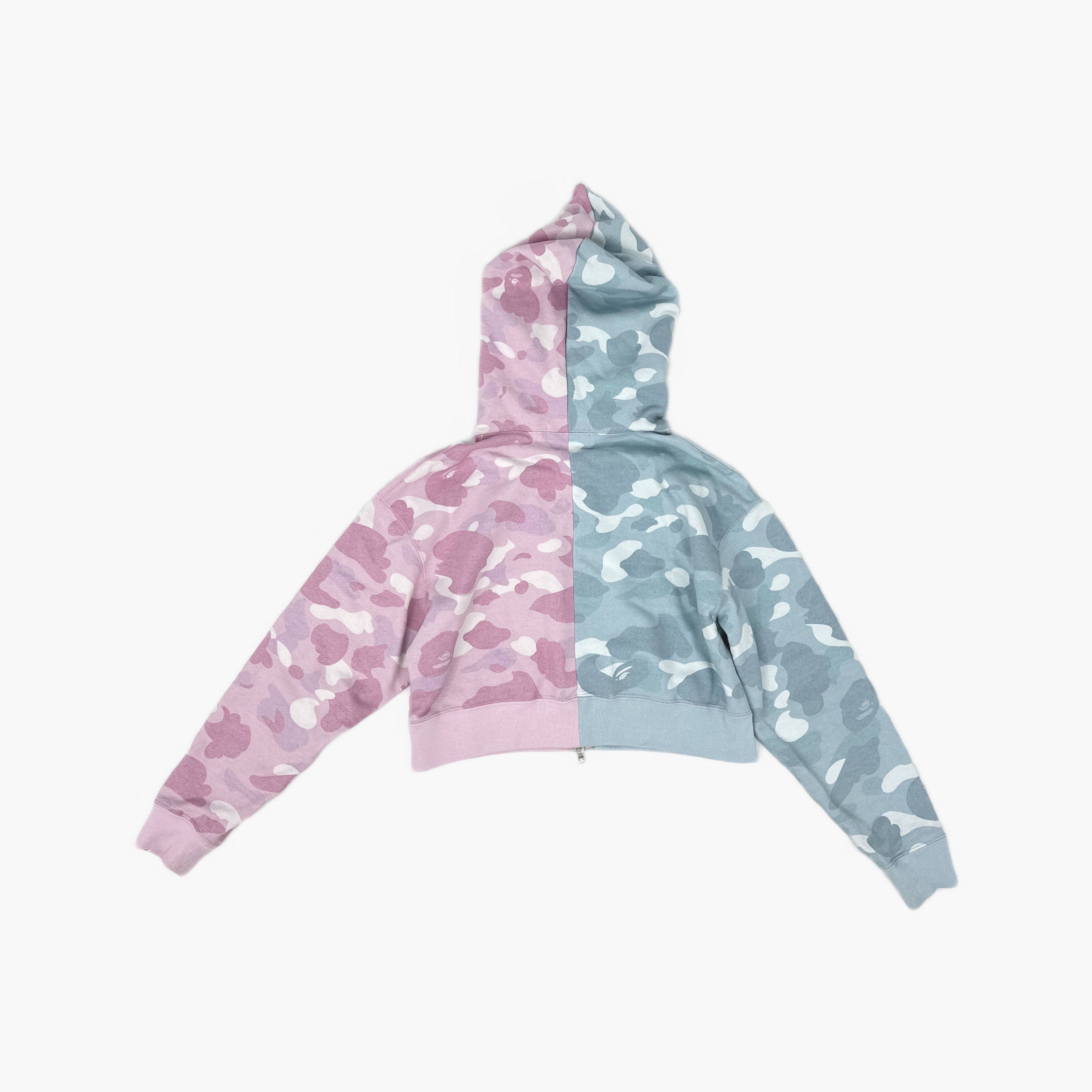 Bape A BATHING APE Split Camo Zip Hoodie Size S Size S / US 4 / IT 40 - 2 Thumbnail