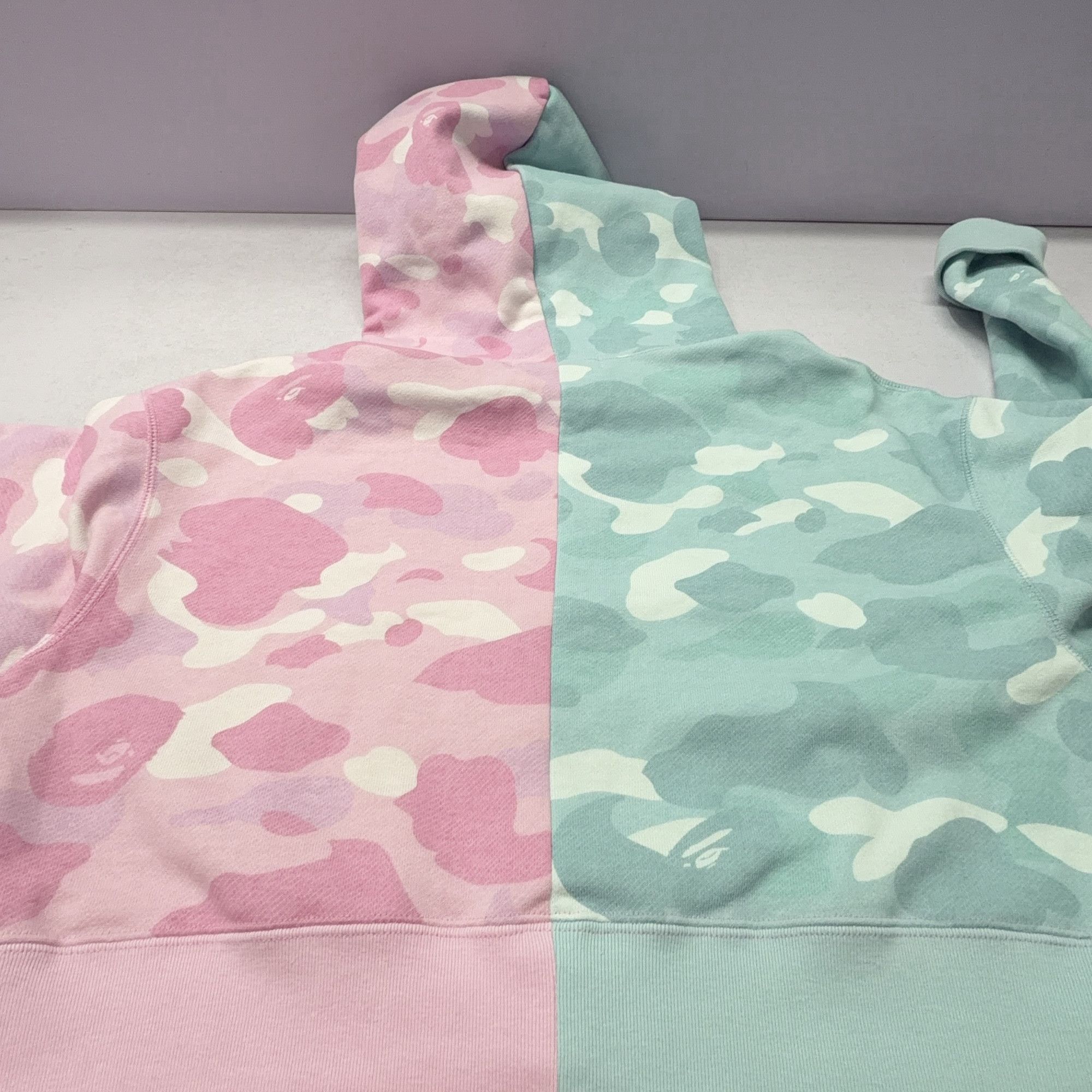 Bape A BATHING APE Split Camo Zip Hoodie Size S Size S / US 4 / IT 40 - 15 Thumbnail