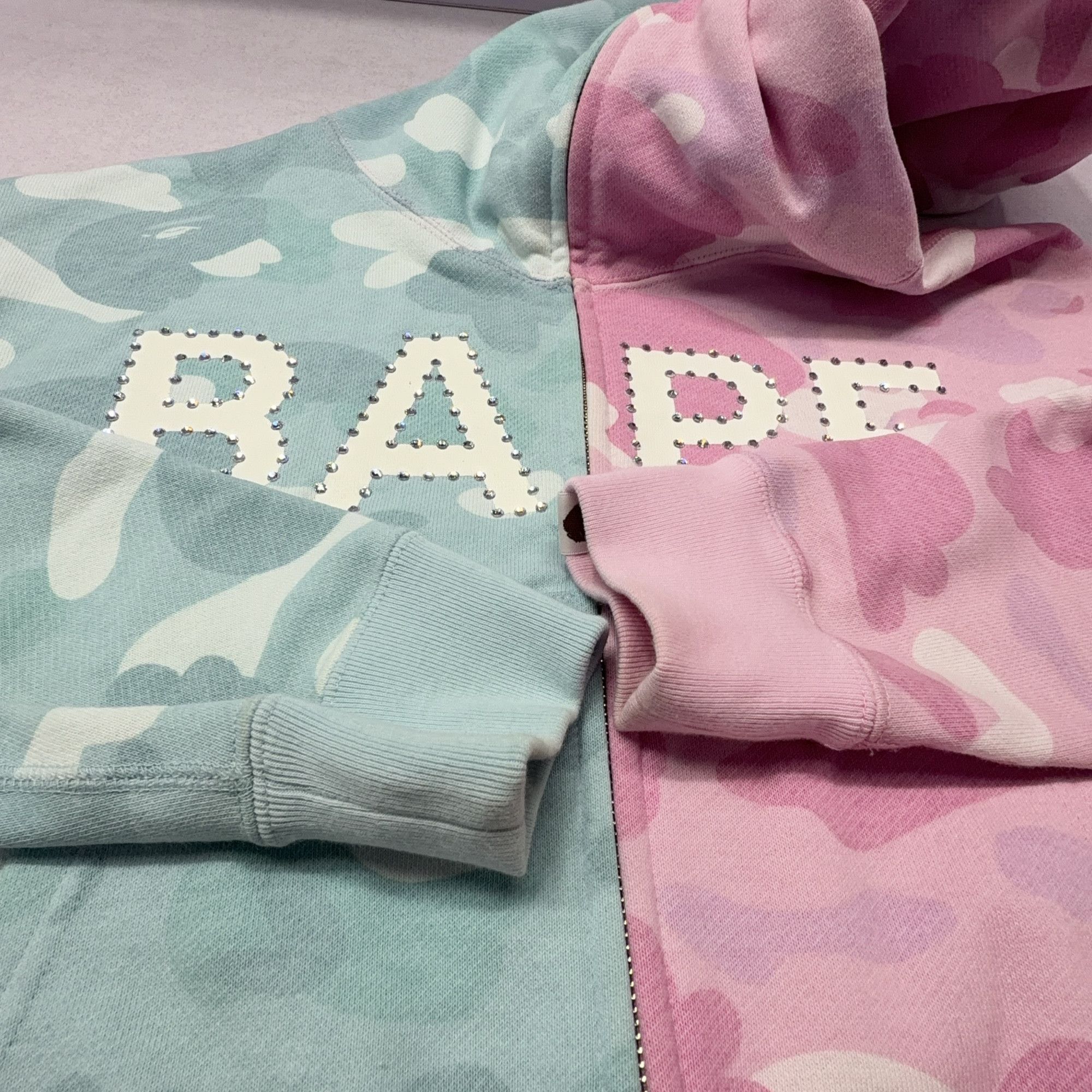 Bape A BATHING APE Split Camo Zip Hoodie Size S Size S / US 4 / IT 40 - 12 Thumbnail
