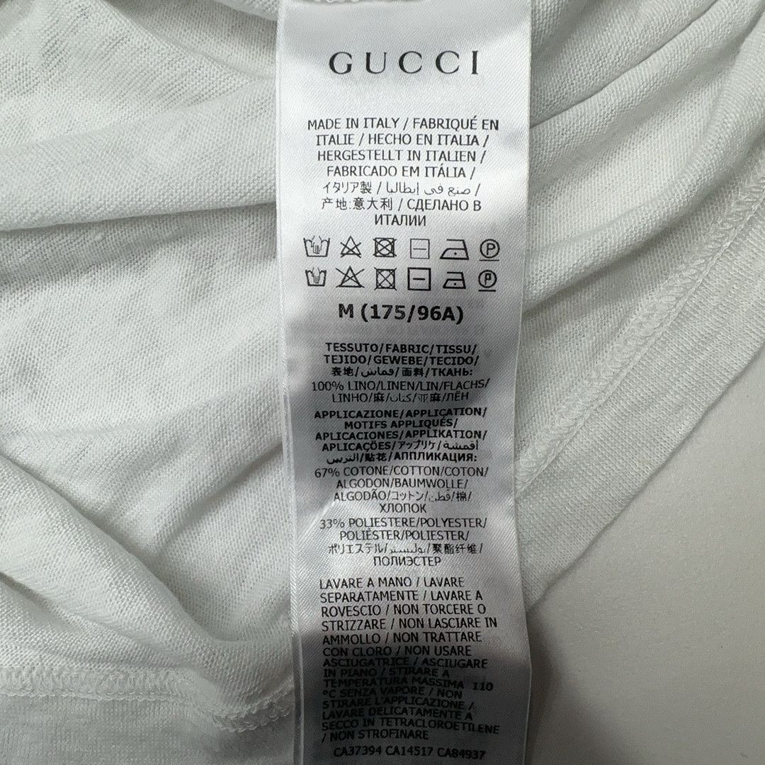Gucci Gucci V-Neck Logo T-Shirt Size M Size US M / EU 48-50 / 2 - 5 Thumbnail