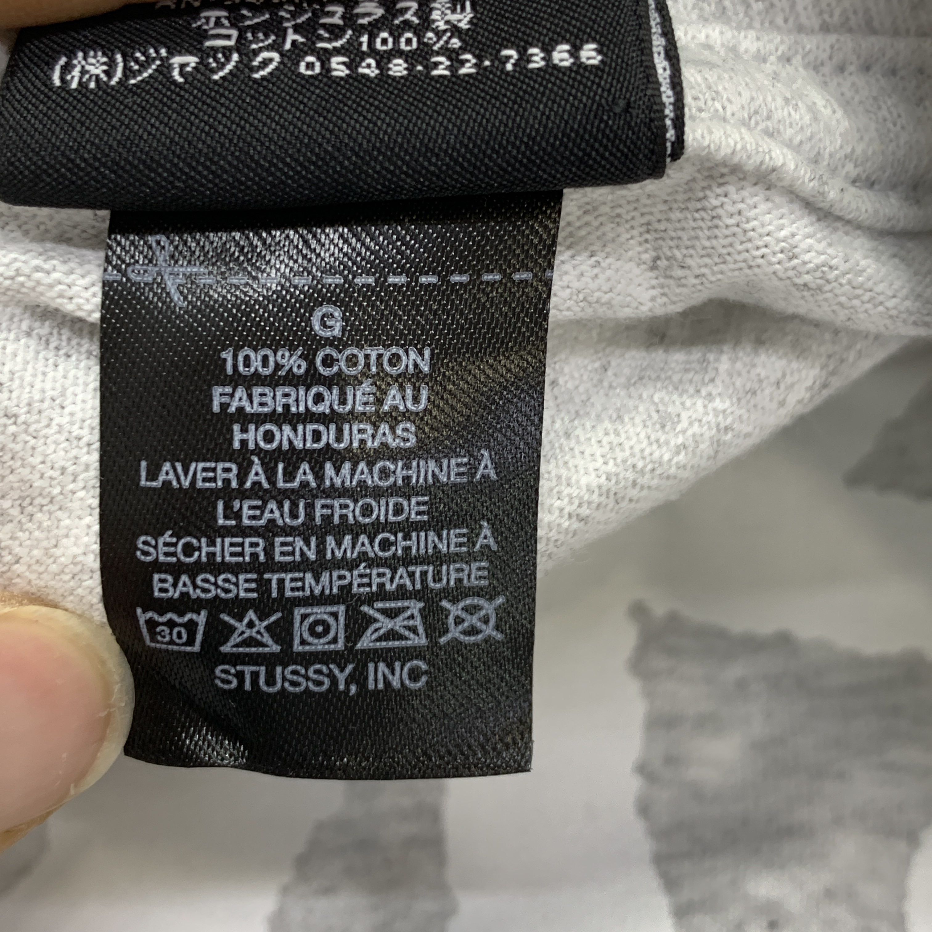 Stussy Stussy World Tour Logo T-Shirt Gray Size L Size US L / EU 52-54 / 3 - 4 Thumbnail