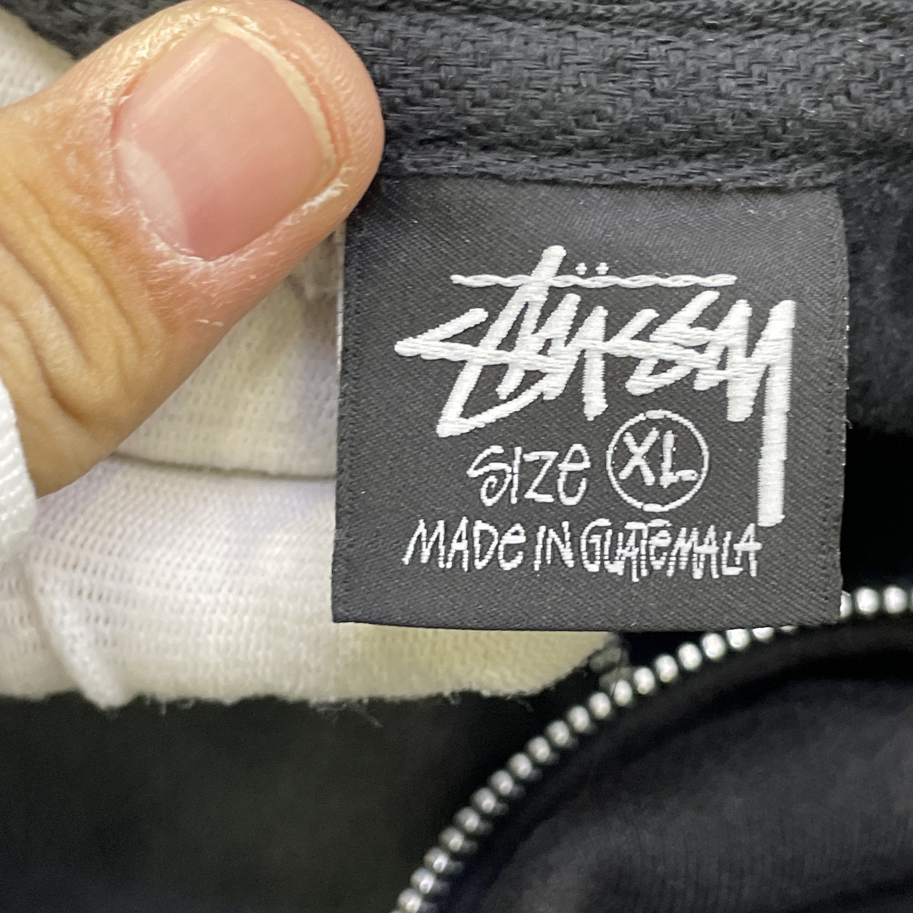 Stussy Stussy Logo Zip Up Hoodie Size XL Size US XL / EU 56 / 4 - 2 Thumbnail