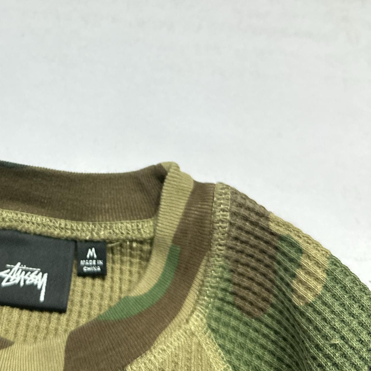 Stussy Stussy Camo Waffle Long Sleeve T-Shirt Size M Size US M / EU 48-50 / 2 - 11 Thumbnail