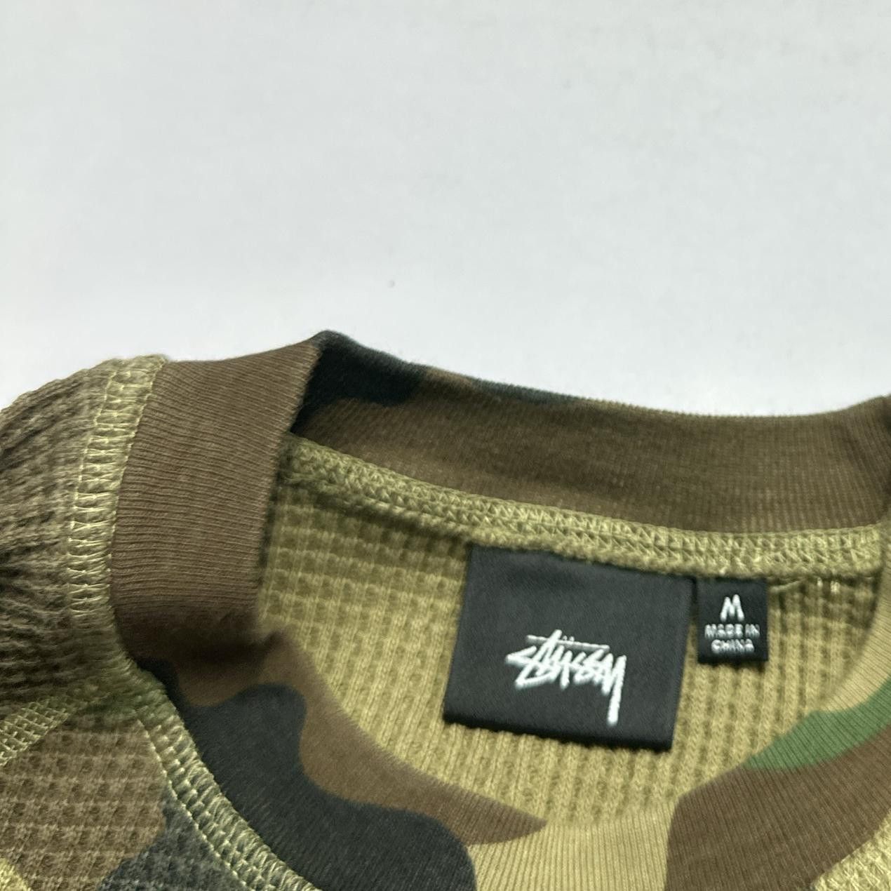 Stussy Stussy Camo Waffle Long Sleeve T-Shirt Size M Size US M / EU 48-50 / 2 - 10 Thumbnail