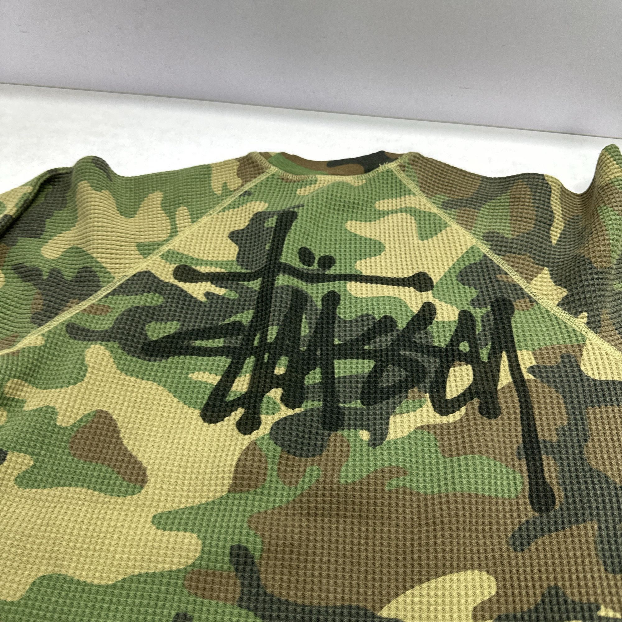 Stussy Stussy Camo Waffle Long Sleeve T-Shirt Size M Size US M / EU 48-50 / 2 - 6 Thumbnail