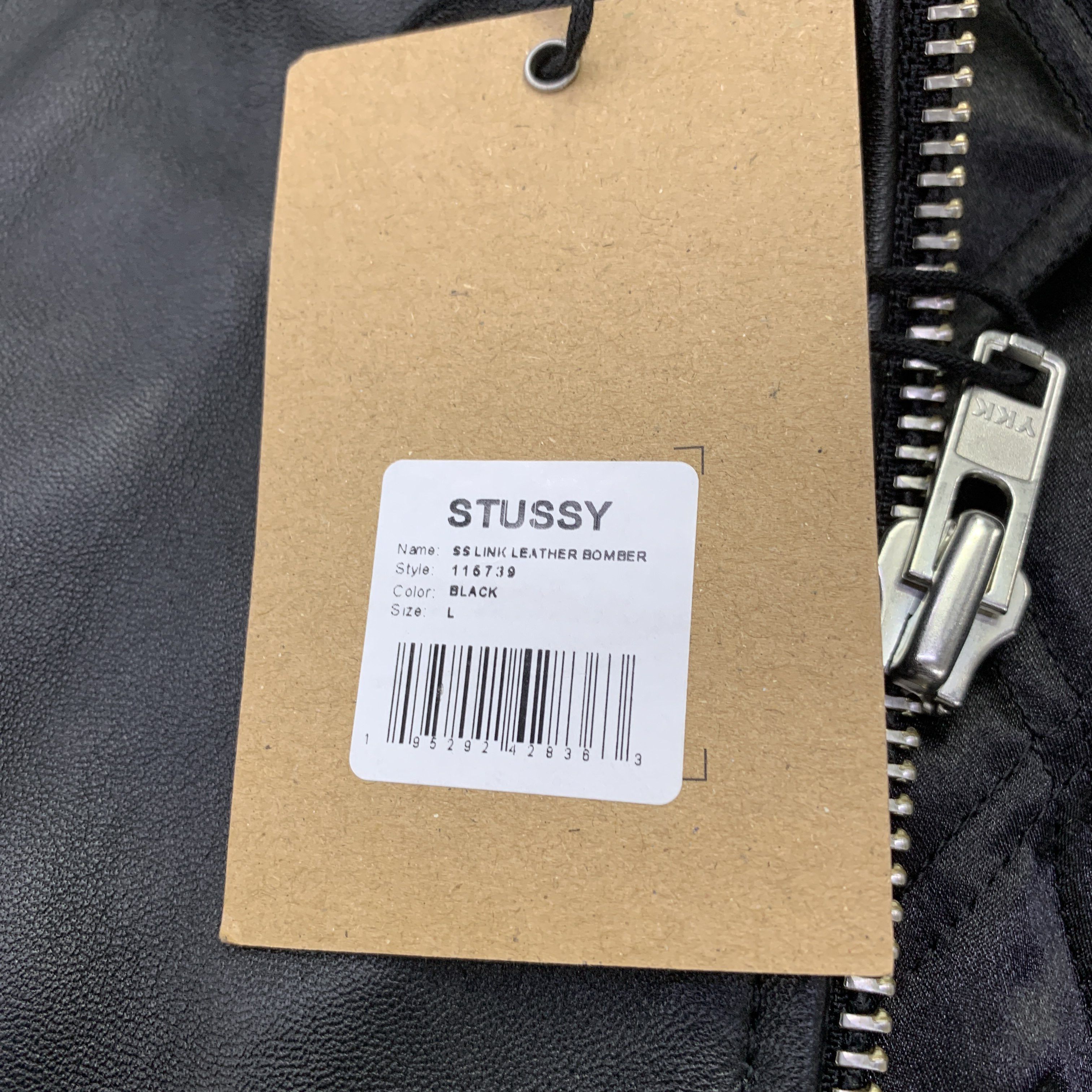 Stussy Stussy Lamb Leather Bomber Jacket Size L Size US L / EU 52-54 / 3 - 4 Thumbnail