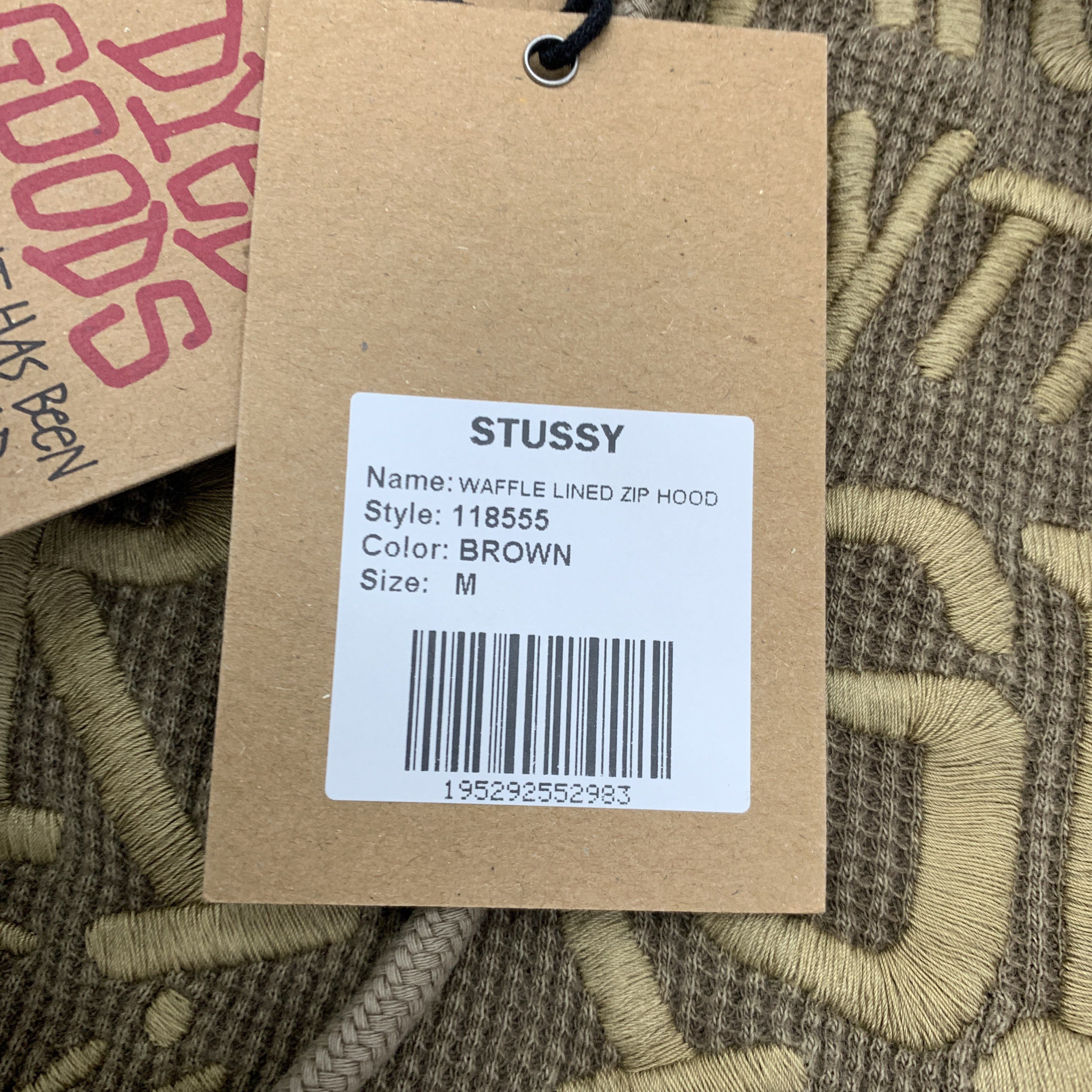 Stussy Stussy Waffle Zip Up Hoodie Size M Size US M / EU 48-50 / 2 - 4 Thumbnail