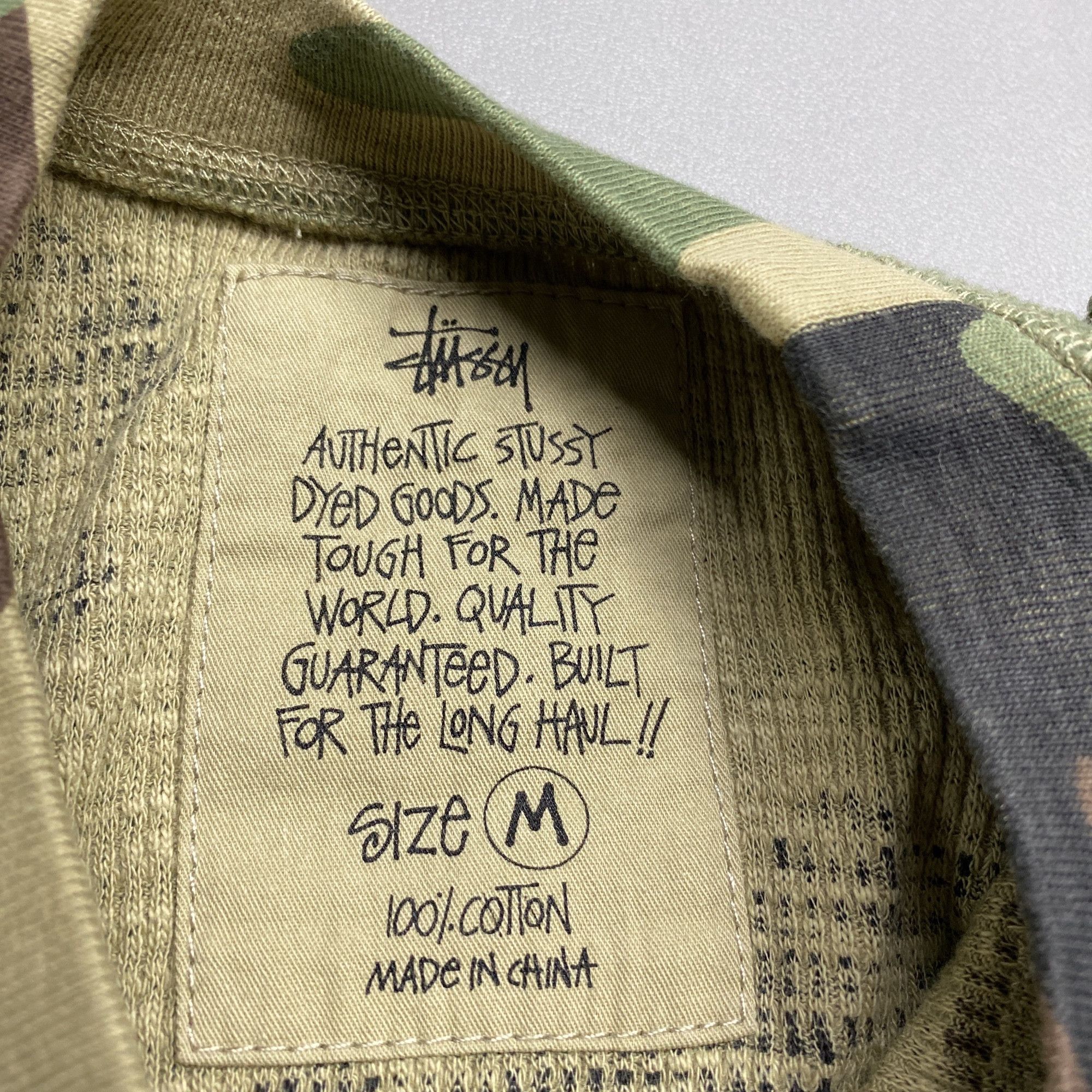 Stussy Stussy Camo Thermal Long Sleeve T-Shirt Size M Size US M / EU 48-50 / 2 - 10 Thumbnail