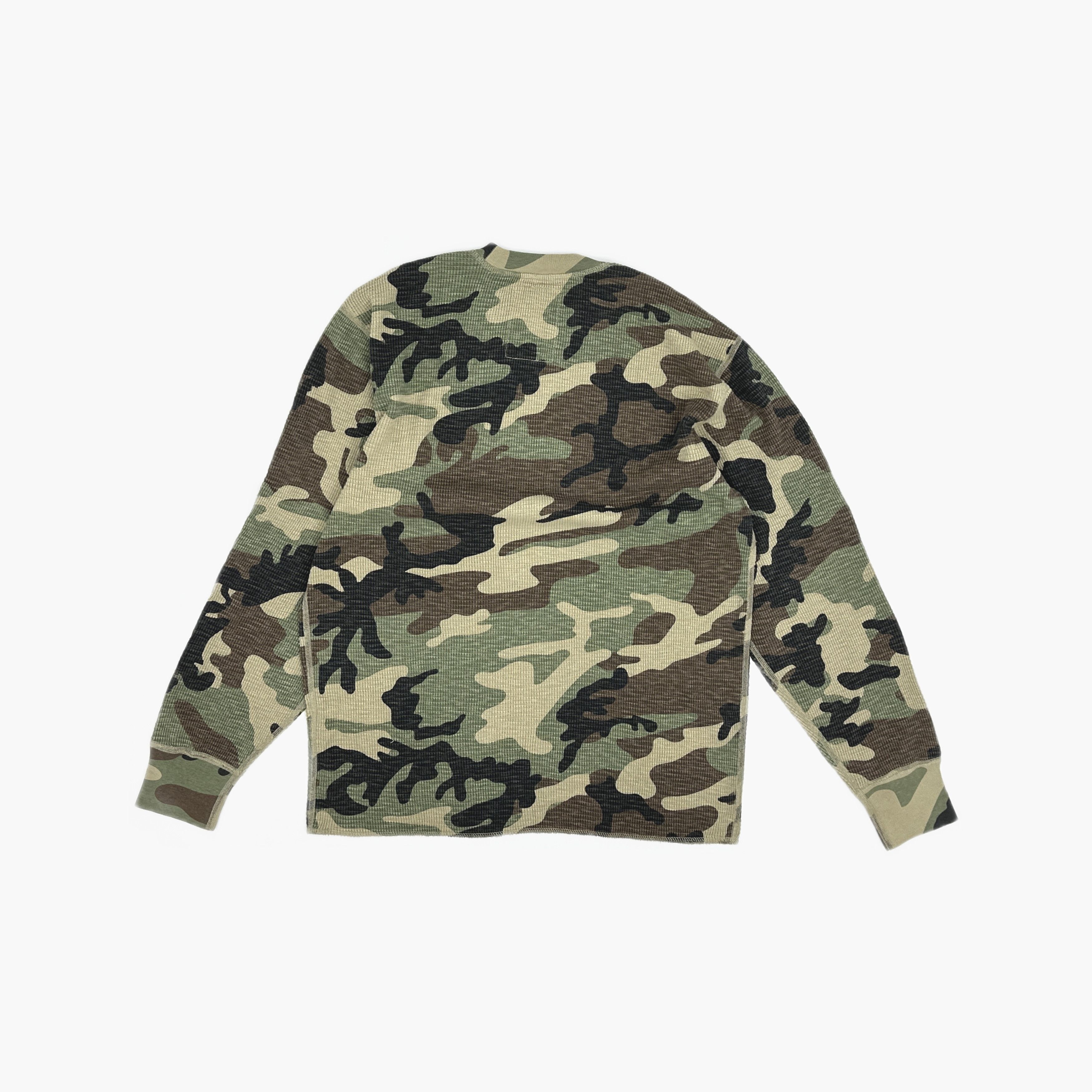 Stussy Stussy Camo Thermal Long Sleeve T-Shirt Size M Size US M / EU 48-50 / 2 - 2 Thumbnail