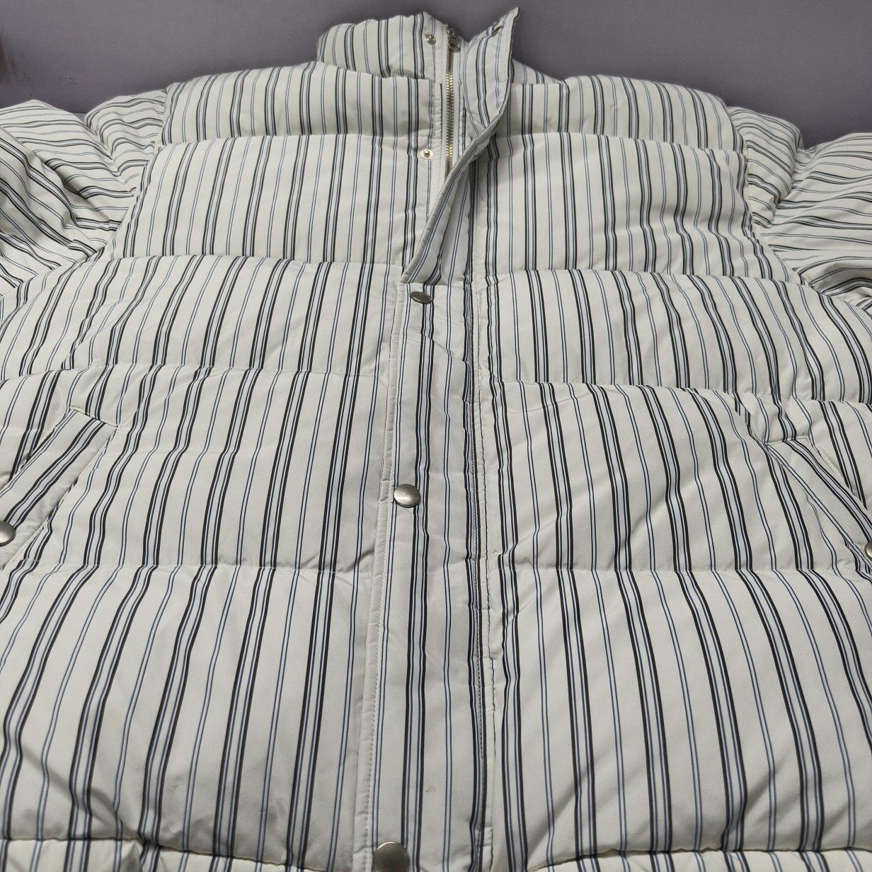 Stussy Stussy Striped Puffer Jacket Size XL Size US XL / EU 56 / 4 - 9 Thumbnail