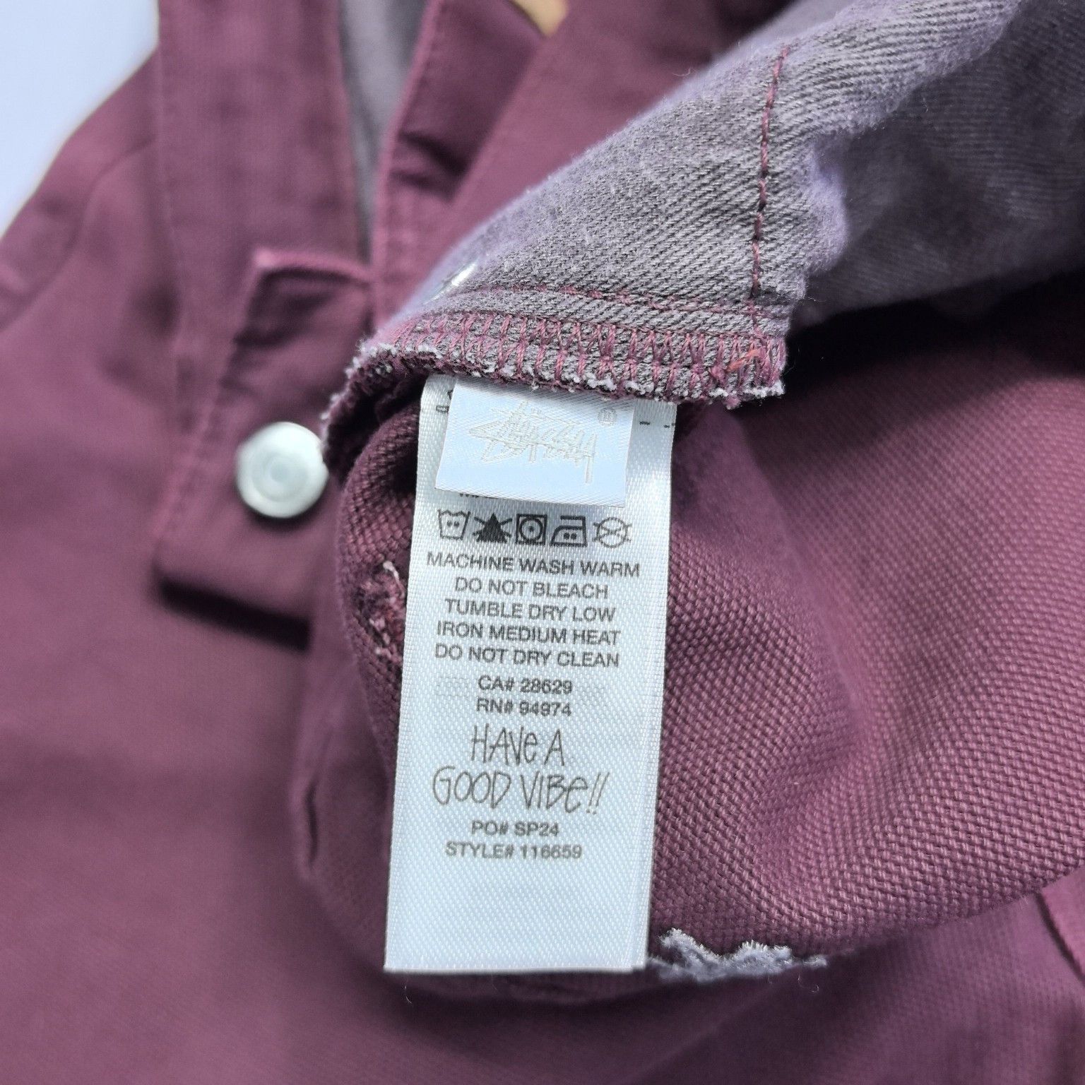 Stussy Stussy Canvas Classic Pants Size 32 Size US 32 / EU 48 - 4 Thumbnail
