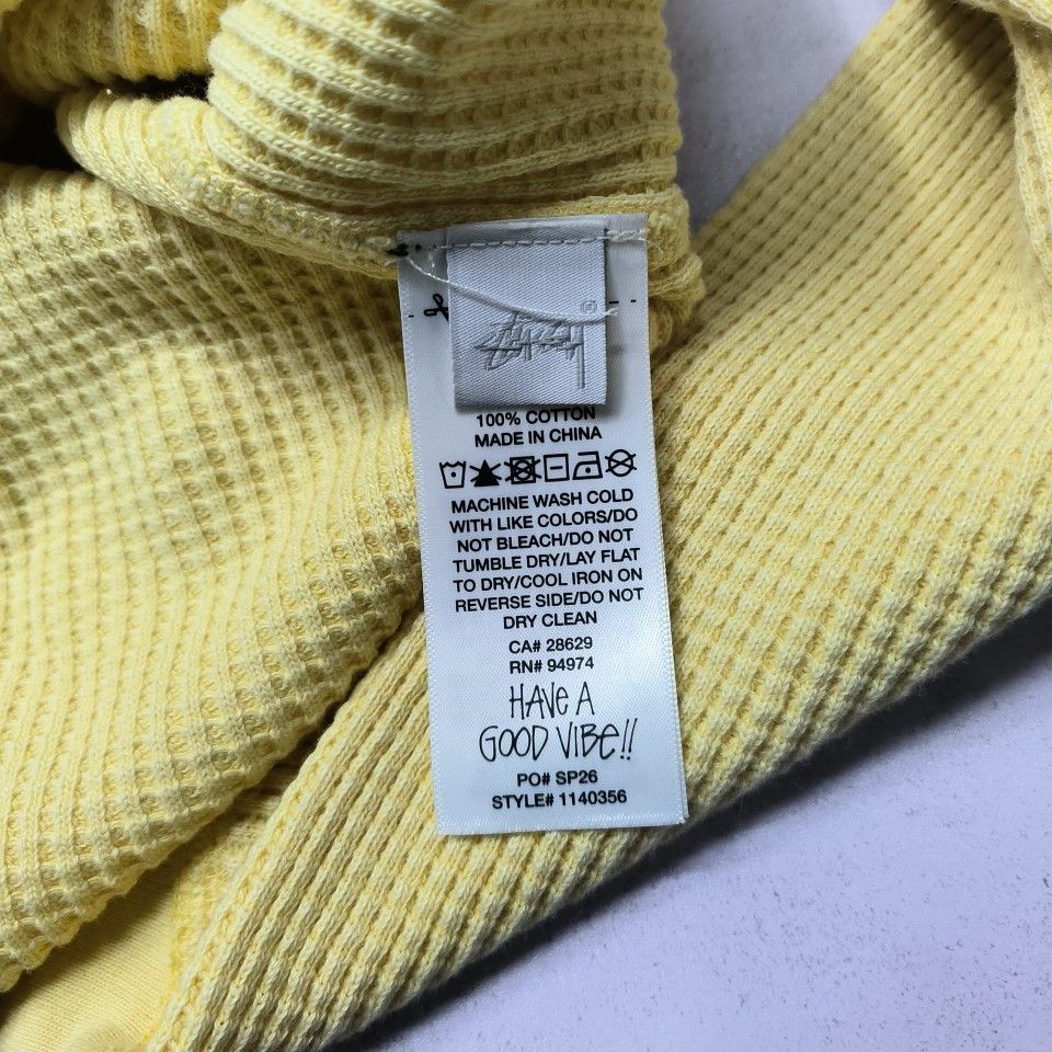 Stussy Stussy Waffle Logo Long Sleeve T-Shirt Size M Size US M / EU 48-50 / 2 - 3 Thumbnail