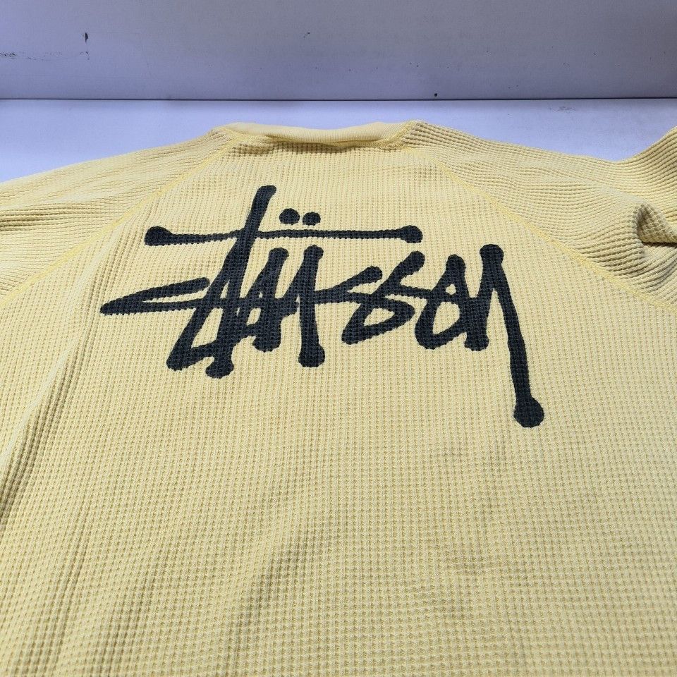Stussy Stussy Waffle Logo Long Sleeve T-Shirt Size M Size US M / EU 48-50 / 2 - 6 Thumbnail
