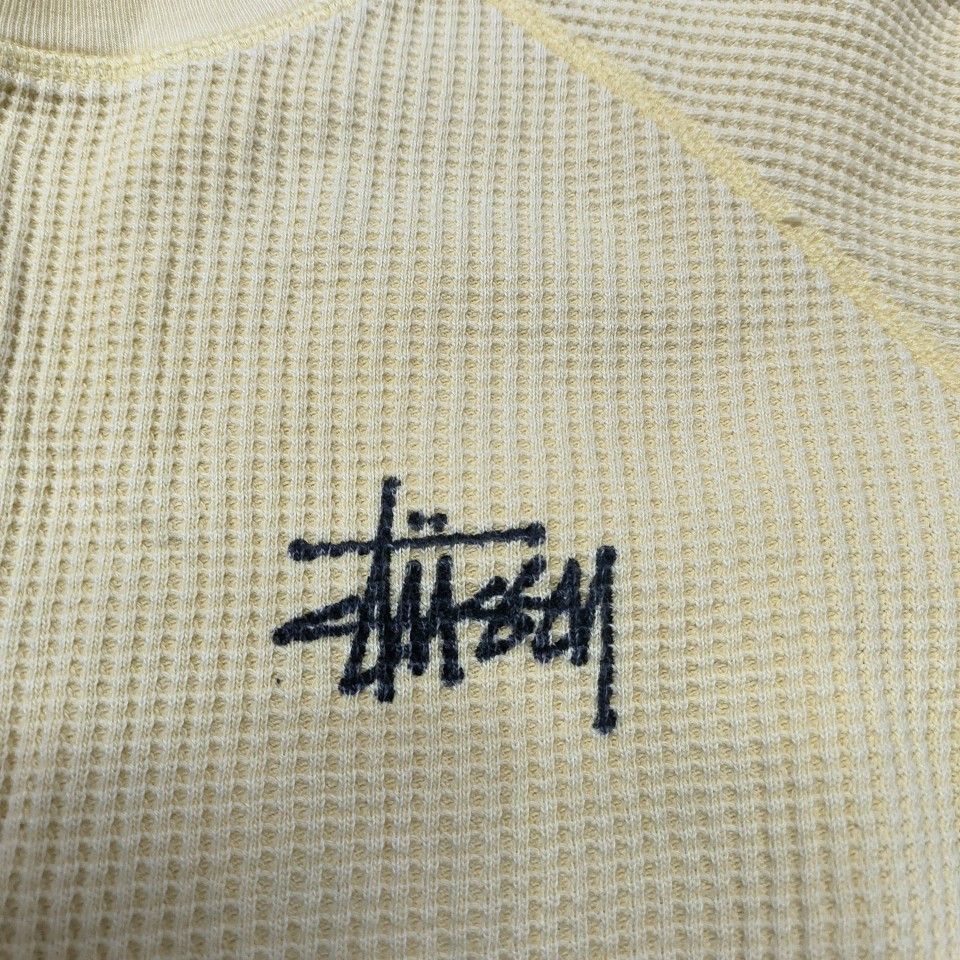 Stussy Stussy Waffle Logo Long Sleeve T-Shirt Size M Size US M / EU 48-50 / 2 - 5 Thumbnail