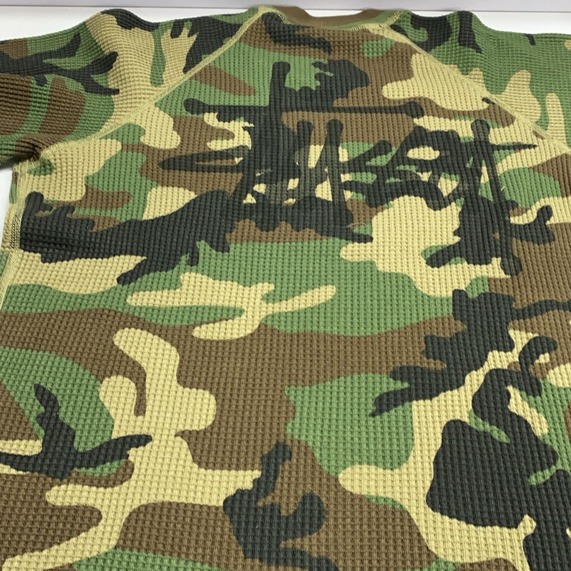 Stussy Stussy Camo Waffle Long Sleeve T-Shirt Size S Size US S / EU 44-46 / 1 - 6 Thumbnail