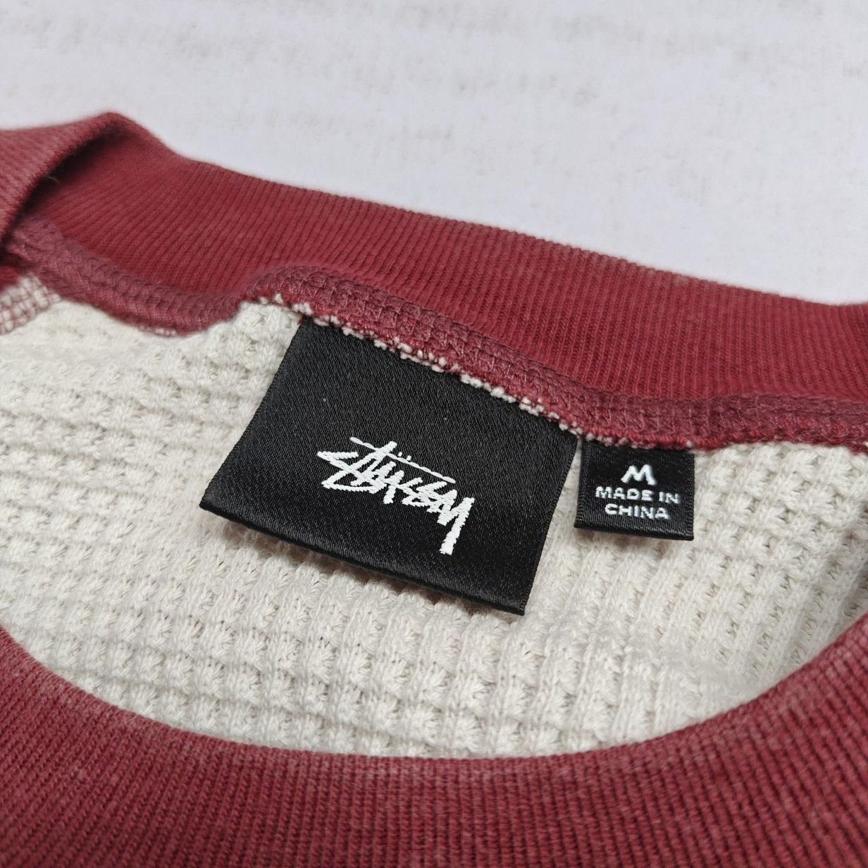 Stussy Stussy Waffle Thermal Long Sleeve T-Shirt Size M Size US M / EU 48-50 / 2 - 5 Thumbnail