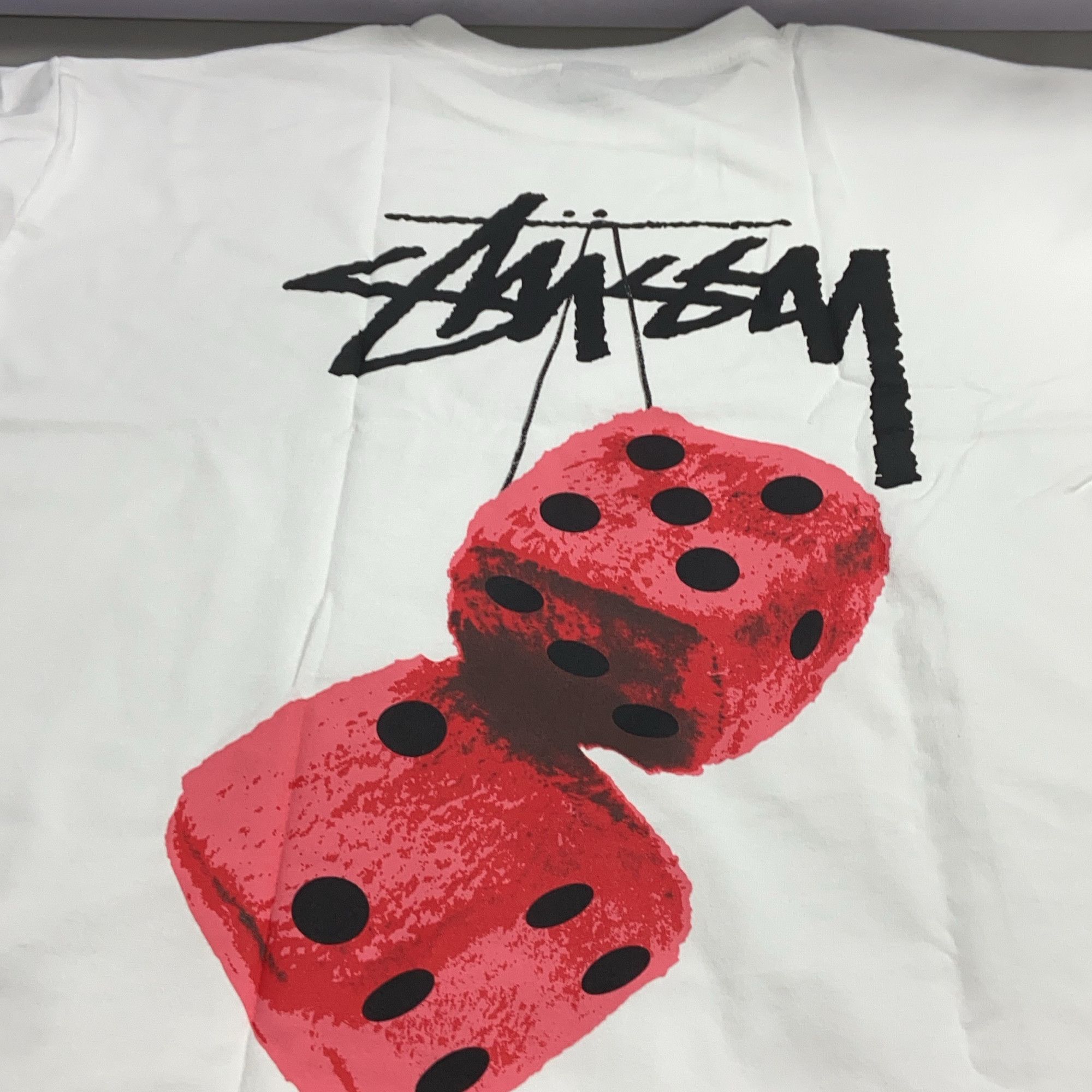 Stussy Stussy Fuzzy Dice Graphic T-Shirt Size L Size US L / EU 52-54 / 3 - 6 Thumbnail