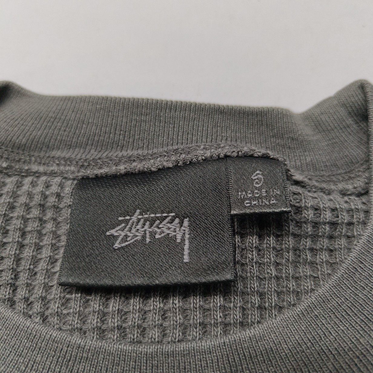 Stussy Stussy Waffle Logo Long Sleeve T-Shirt Size S Size US S / EU 44-46 / 1 - 4 Thumbnail
