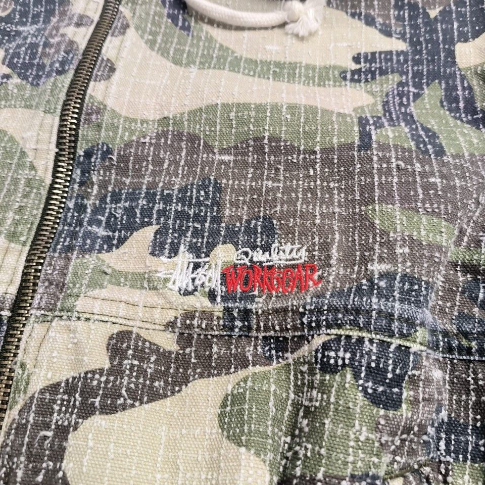 Stussy Stussy Camo Work Jacket Size M Size US M / EU 48-50 / 2 - 3 Thumbnail