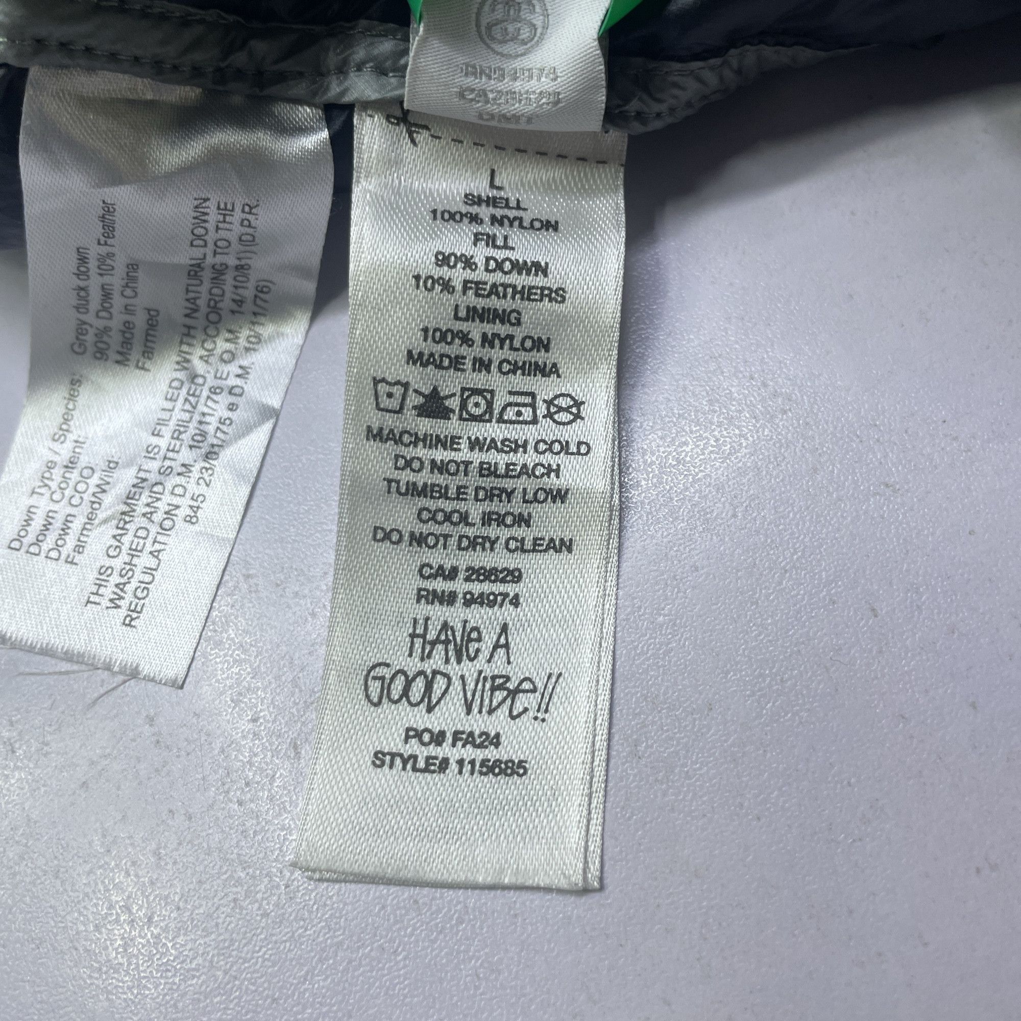 Stussy Stussy Logo Down Puffer Jacket Size L Size US L / EU 52-54 / 3 - 5 Thumbnail