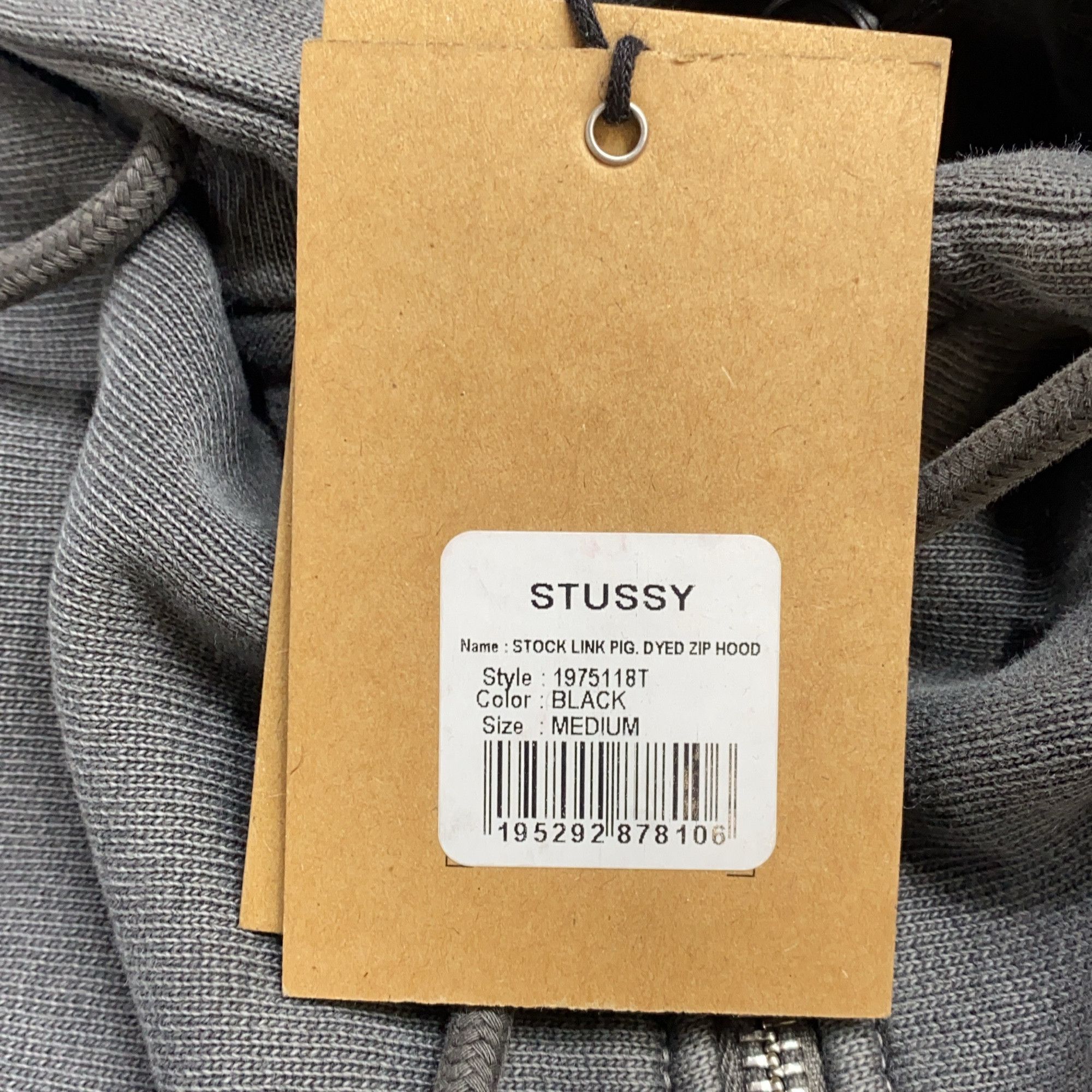 Stussy Stussy Pigment Dyed Stock Link Zip Hoodie Size M Size US M / EU 48-50 / 2 - 16 Thumbnail