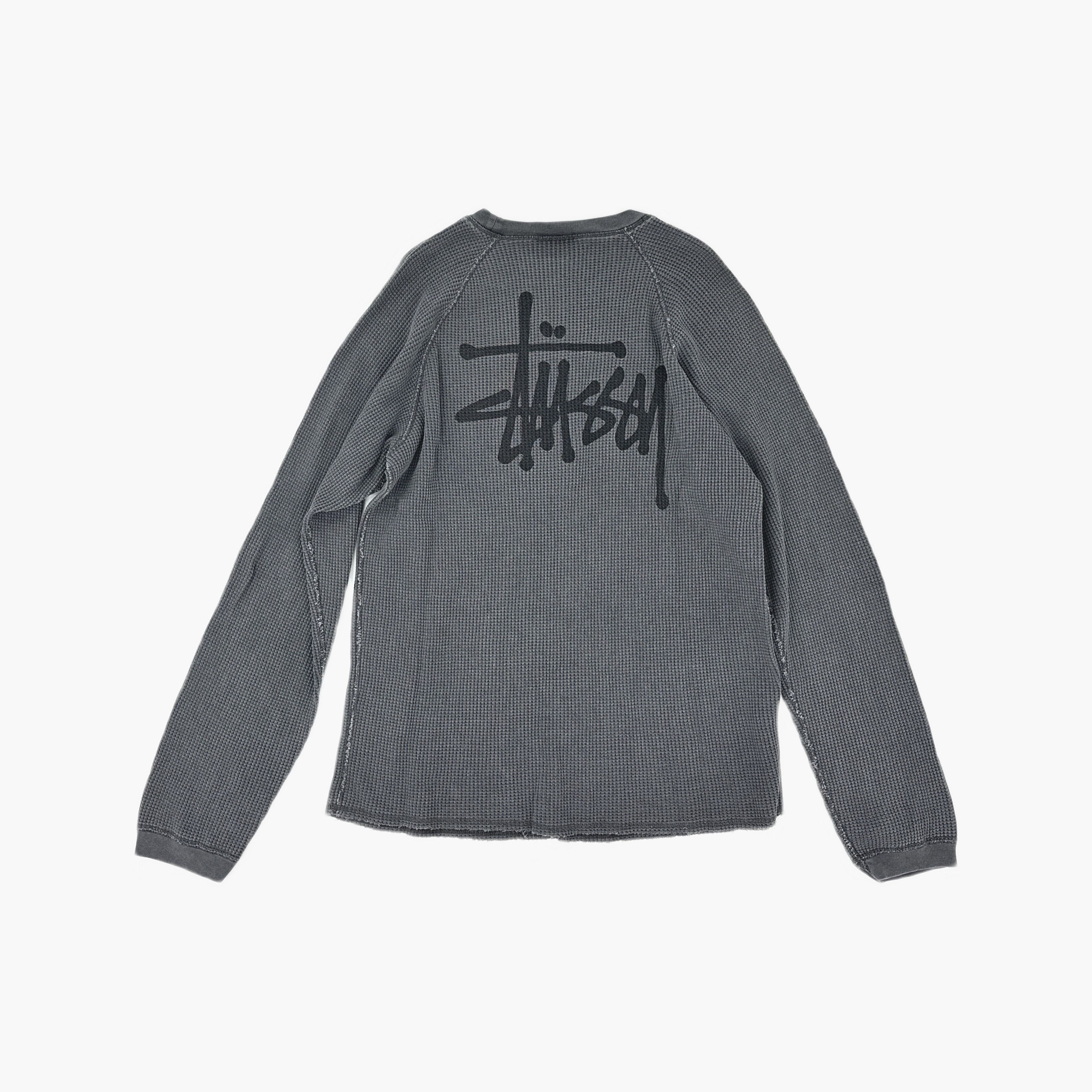 Stussy Stussy Waffle Long Sleeve T-Shirt XL Size US XL / EU 56 / 4 - 2 Thumbnail