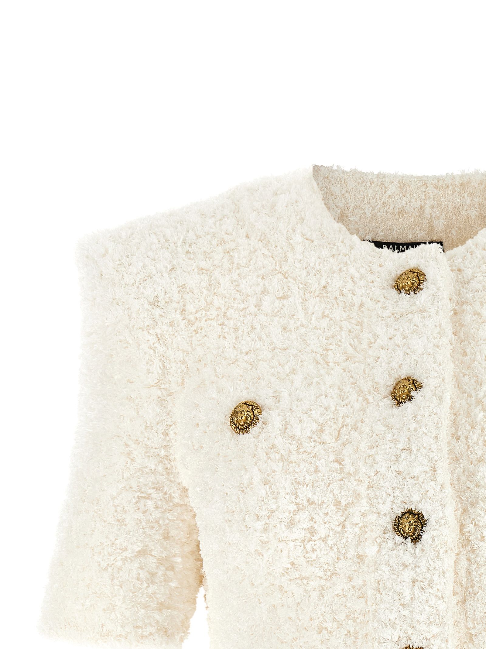 Balmain Cardigan Tweed Plumetis Size S / US 4 / IT 40 - 3 Thumbnail
