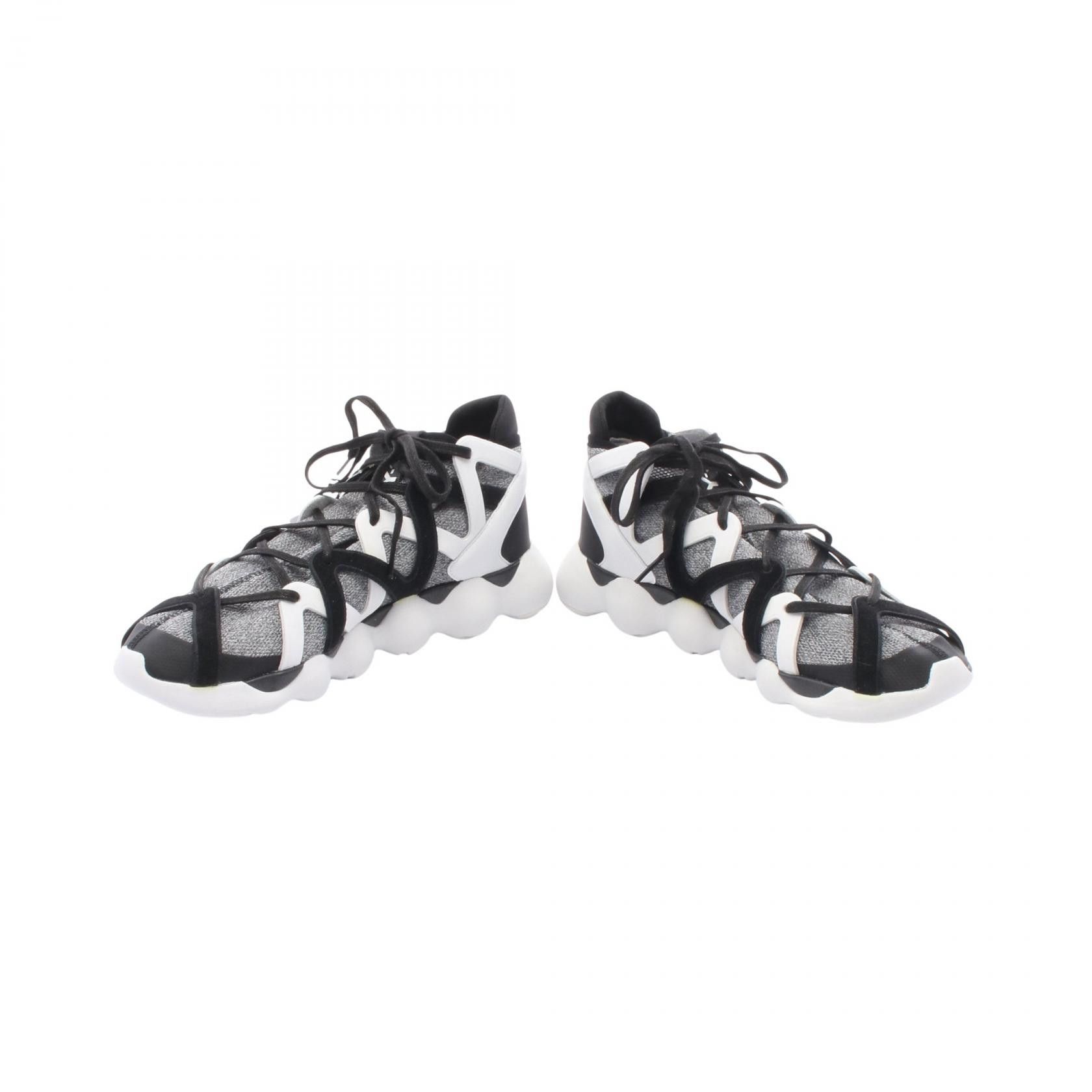 Other Other Y-3 KYUJO HIGH Leather Fabric Sneakers Leather Shoes AQ5544 DUTY FREE for USA Size ONE SIZE - 3 Thumbnail