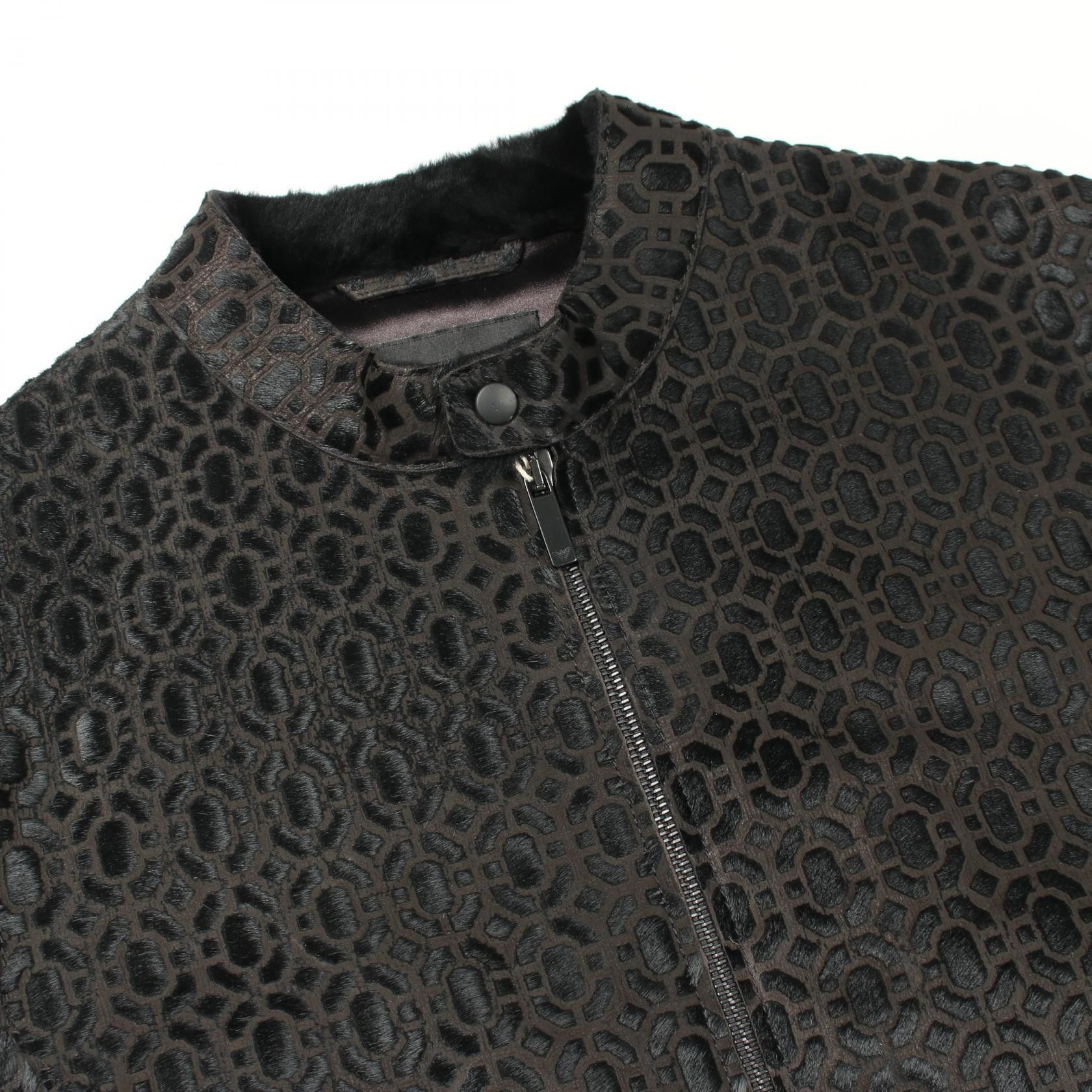 Emporio Armani Emporio Armani Emporio Armani Harako Leather Jacket Leather Outerwear Z1R09PZ1P16 DUTY FREE for USA Size ONE SIZE - 8 Thumbnail