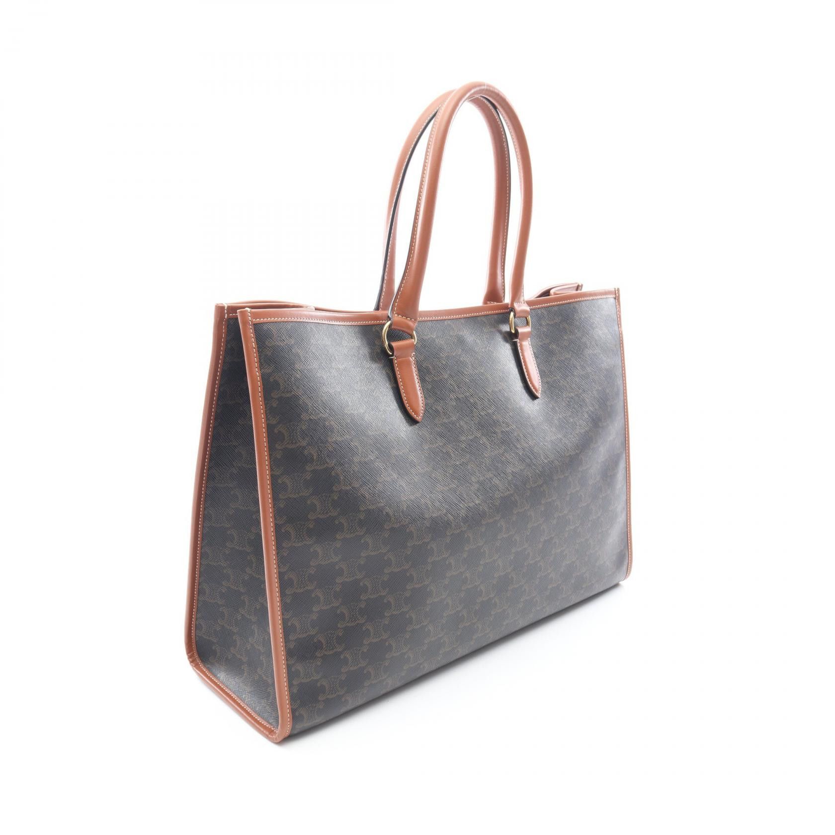 Celine Celine Celine Horizontal Cabas Triomphe Coated Canvas Tote Bag Textile Tote Bag 197912 DUTY FREE for USA Size ONE SIZE - 2 Thumbnail