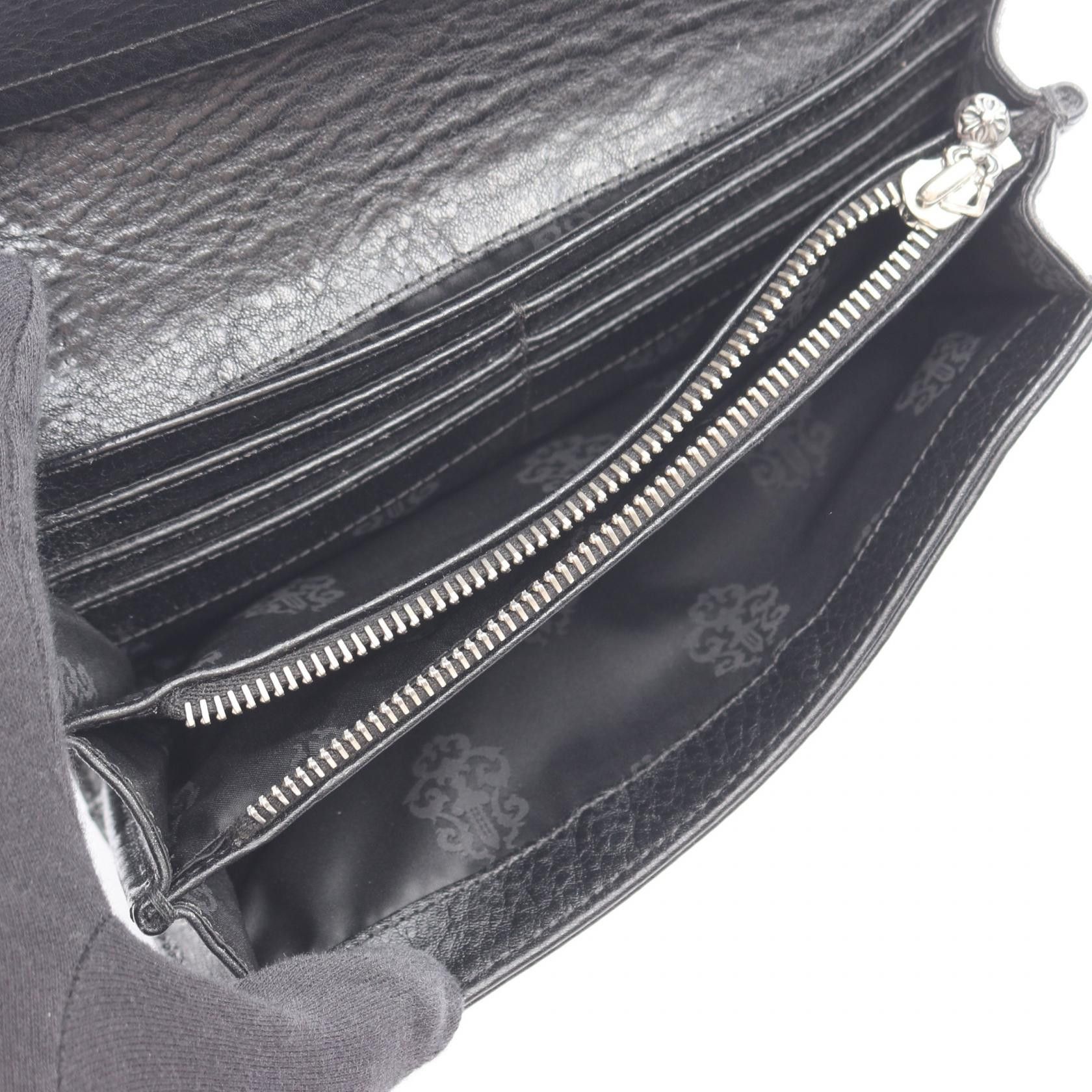 Chrome Hearts Chrome Hearts Chrome Hearts Judy Leather Long Bifold Wallet Leather Long Wallet DUTY FREE for USA Size ONE SIZE - 3 Thumbnail