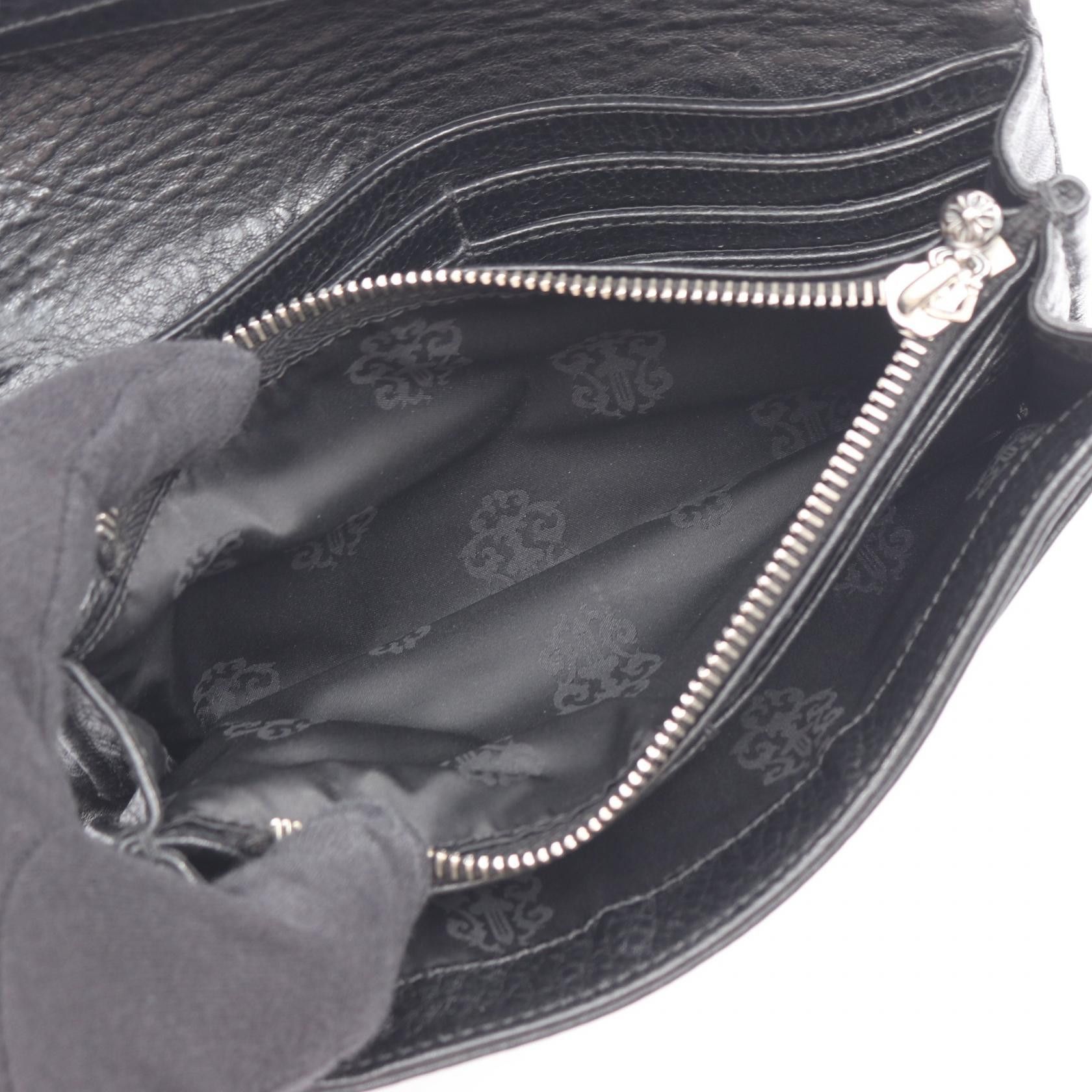 Chrome Hearts Chrome Hearts Chrome Hearts Judy Leather Long Bifold Wallet Leather Long Wallet DUTY FREE for USA Size ONE SIZE - 4 Thumbnail