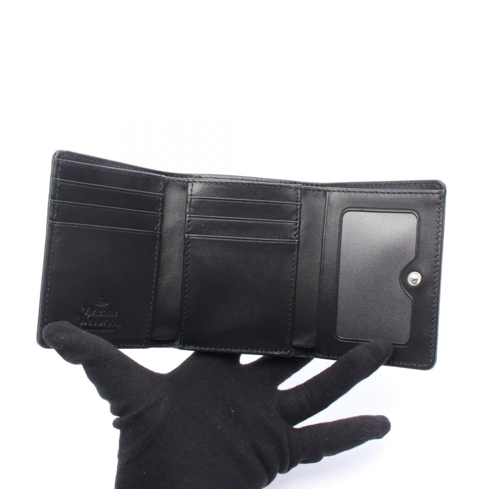 Vivienne Westwood Vivienne Westwood Vivienne Westwood SMALL FRAME WALLET leather wallet Leather Short Wallet 51010018L0040N402 DUTY FREE for USA Size ONE SIZE - 3 Thumbnail
