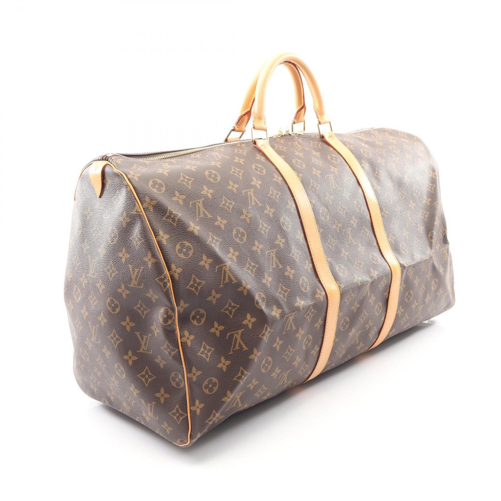 Louis Vuitton Louis Vuitton Louis Vuitton Keepall Monogram Boston Bag Textile Travel Bag M41422 DUTY FREE for USA Size ONE SIZE - 2 Thumbnail