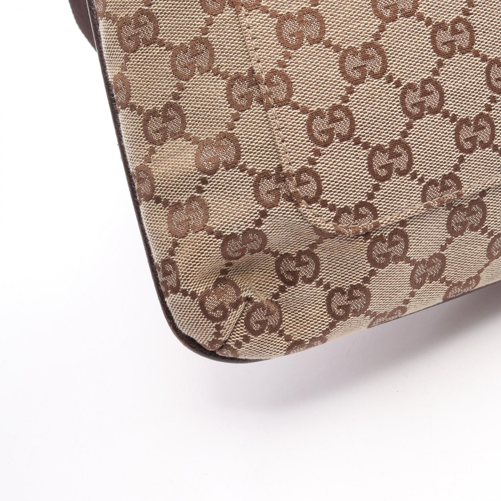 Gucci Gucci Gucci GG Canvas Leather Shoulder Bag Textile Shoulder Bag 122791 DUTY FREE for USA Size ONE SIZE - 6 Thumbnail
