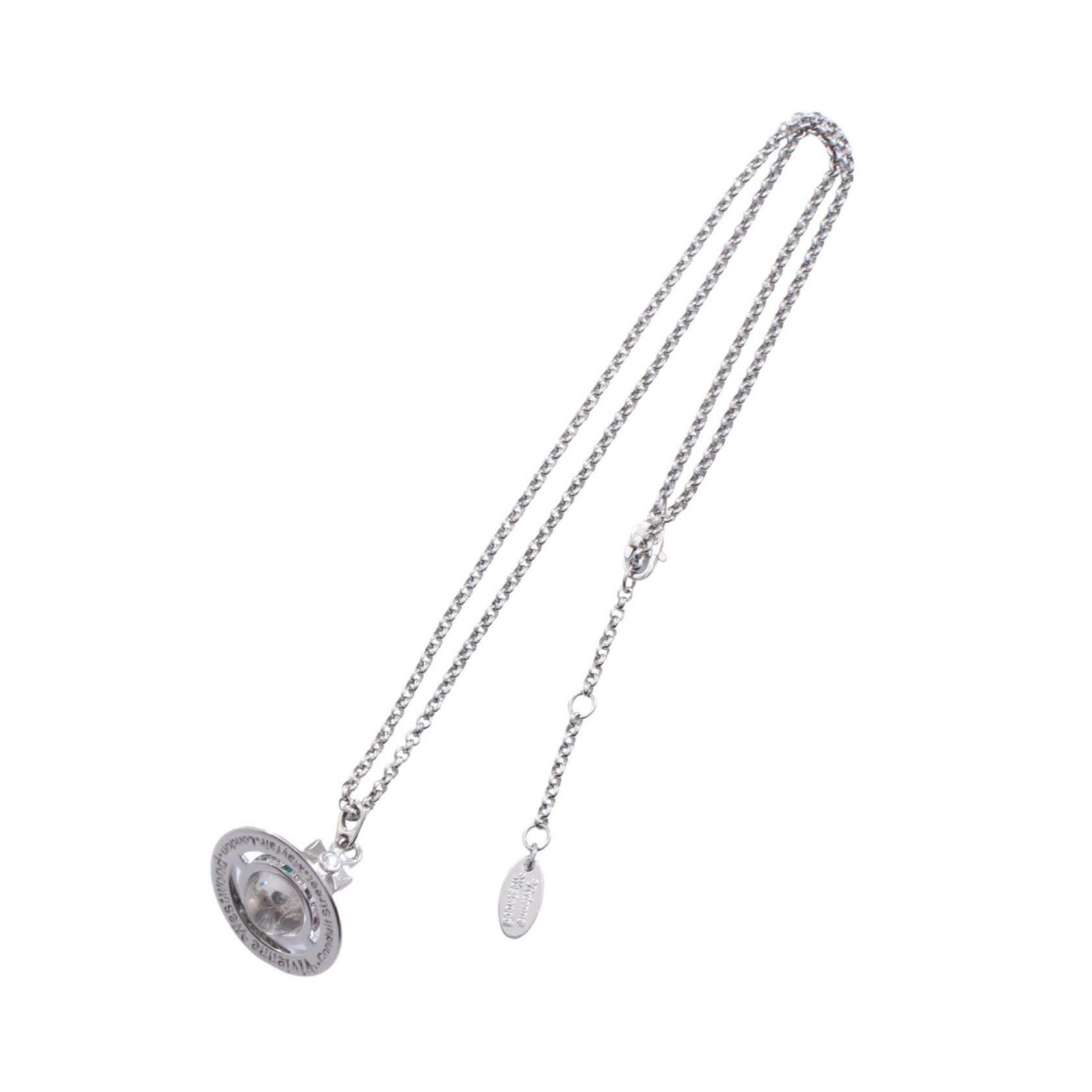 Vivienne Westwood Vivienne Westwood Vivienne Westwood NEW TINY ORB Stainless Steel Necklace Metal Necklace 63020097/02P019 DUTY FREE for USA Size ONE SIZE - 3 Thumbnail